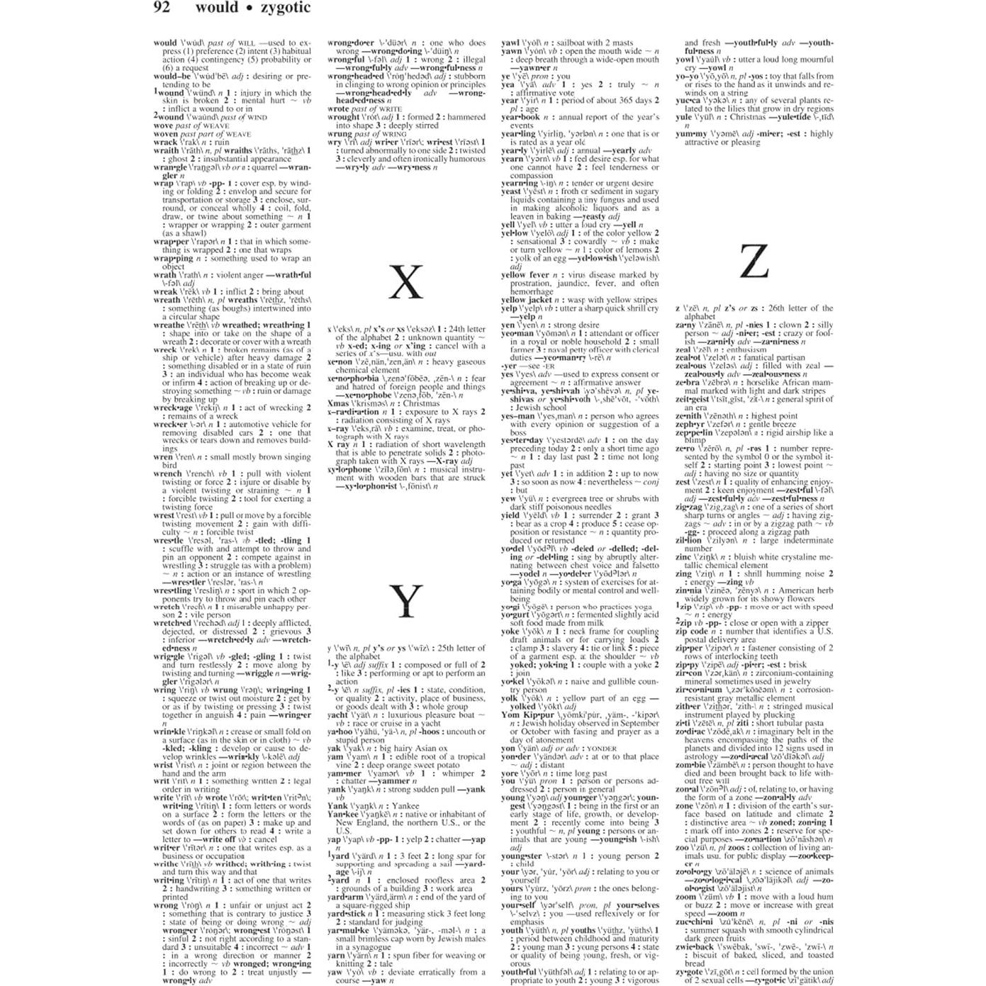 Merriam-Webster’s Notebook Dictionary - Designed for Students - Fits in a 3-ring Binder