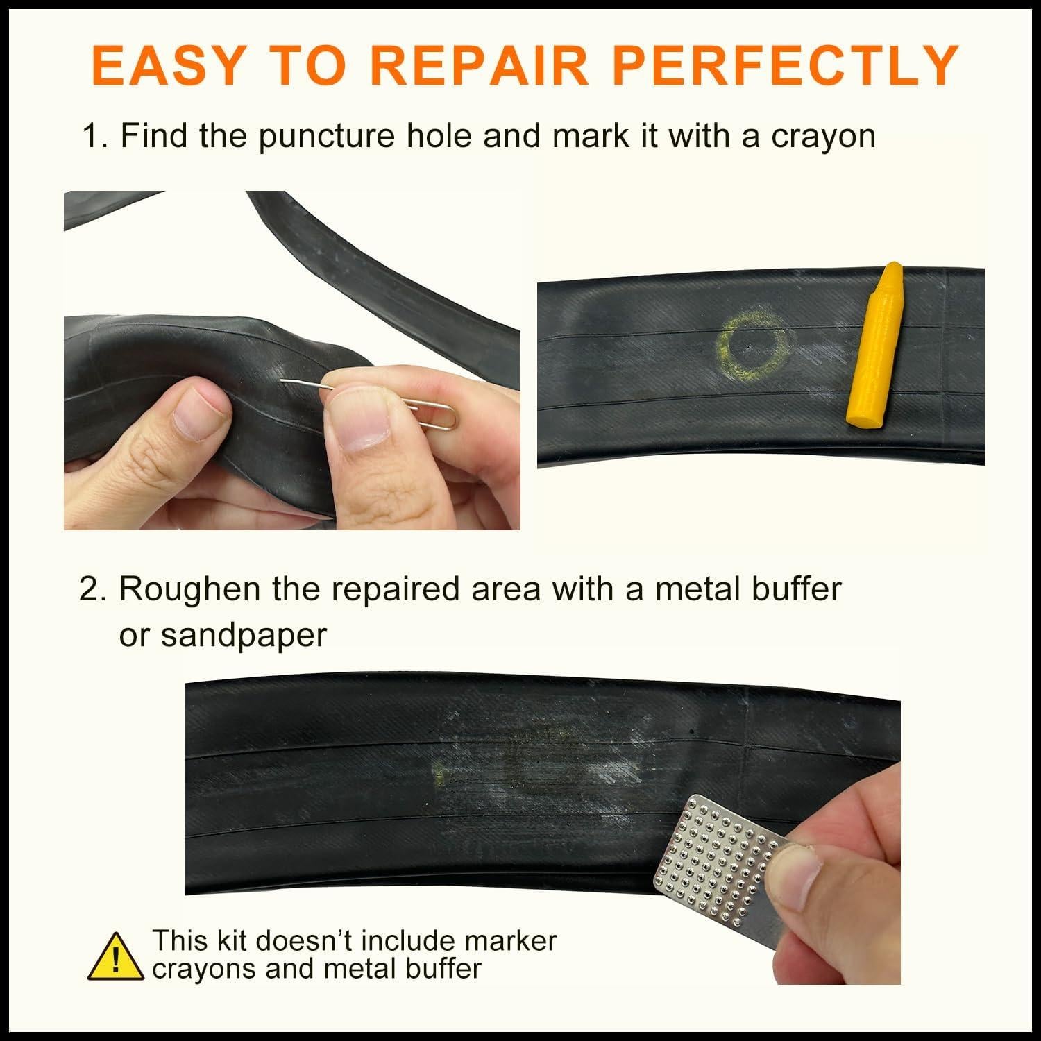 Kit de Reparación de Neumáticos PAX 48 Pcs 24x35mm con Adhesivo