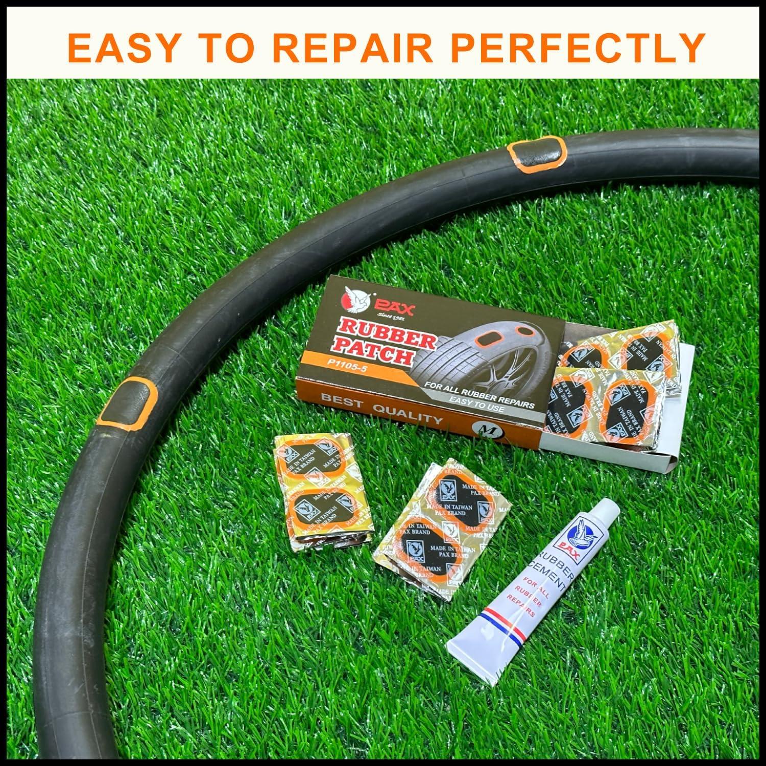 Kit de Reparación de Neumáticos PAX 48 Pcs 24x35mm con Adhesivo