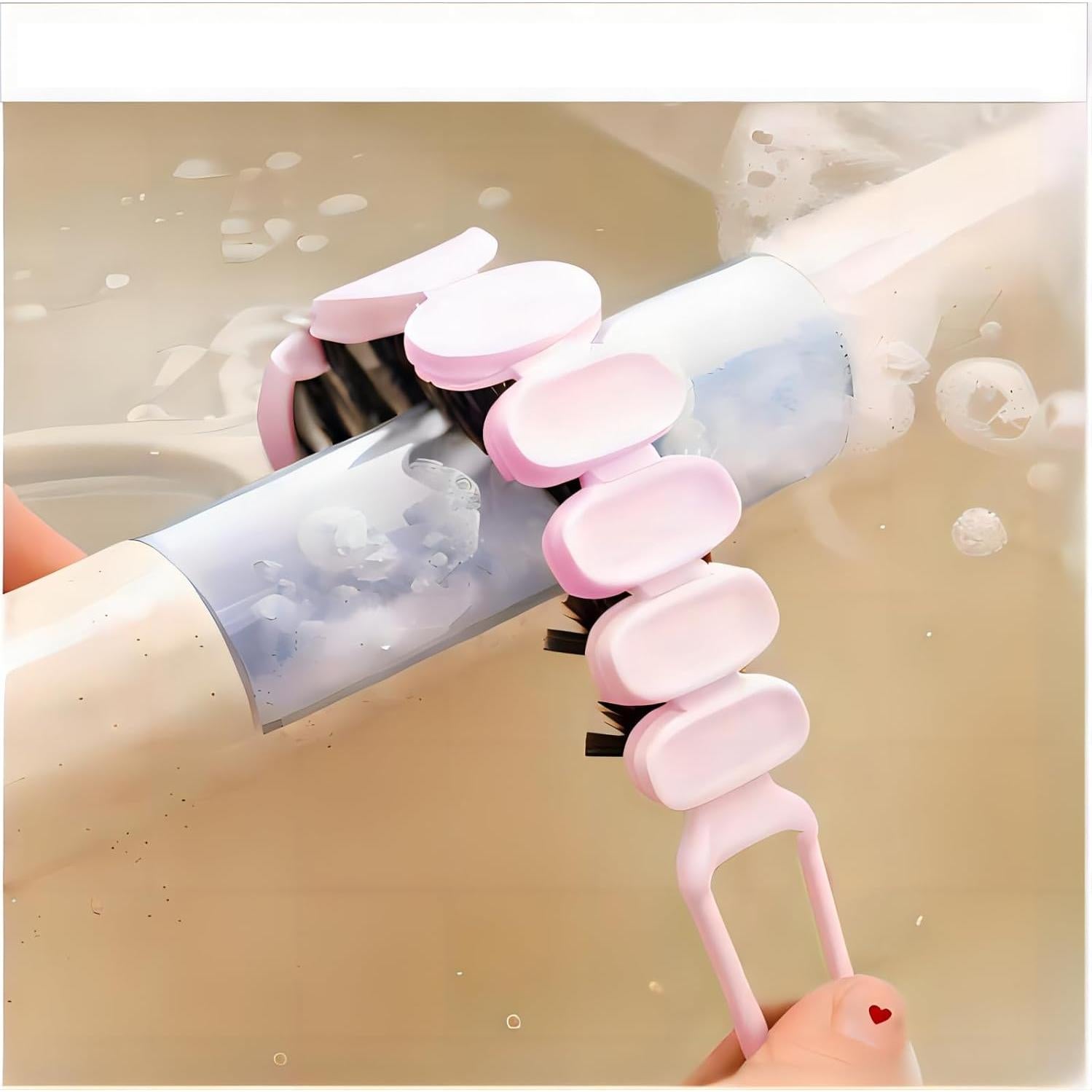 Juego de Cepillos de Limpieza POPGIO 3 Piezas Negro y Rosa