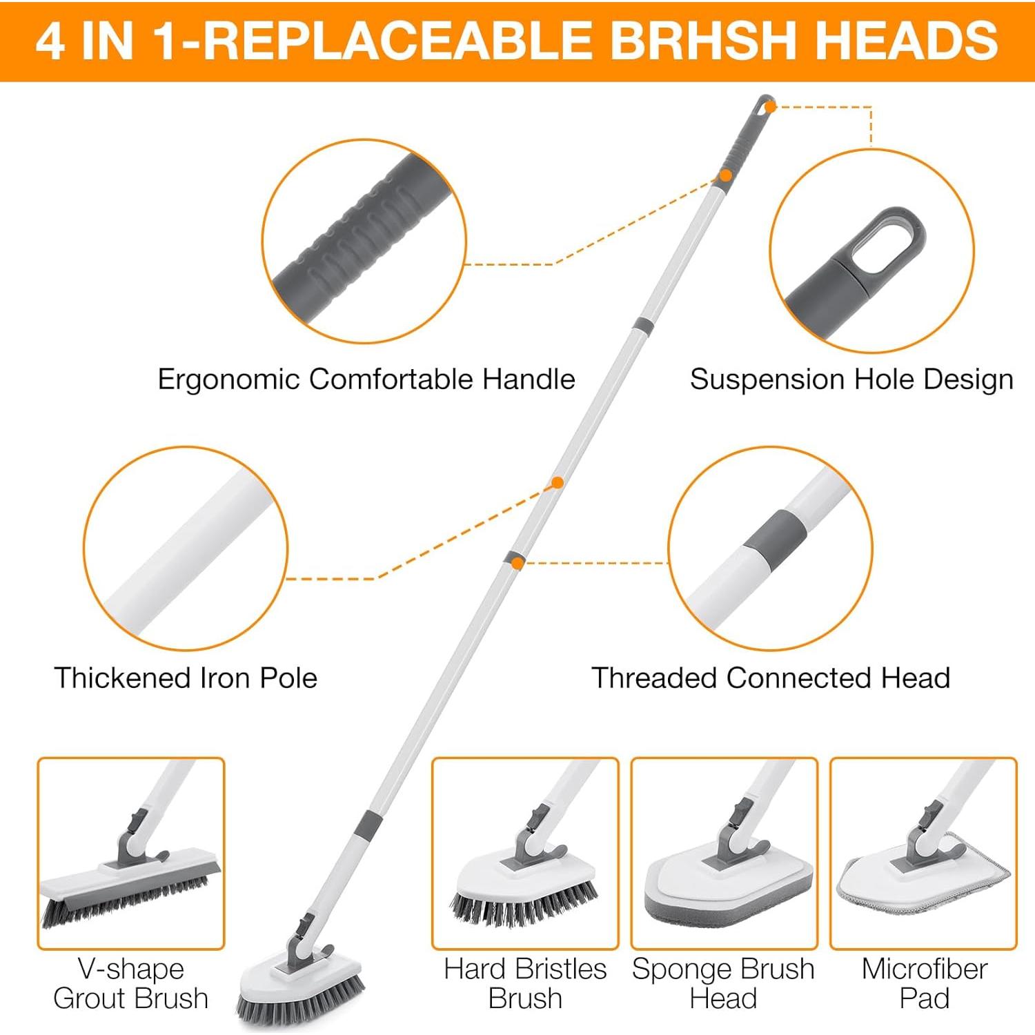 Cepillo Limpiador 4 en 1 Bestnifly para Baño y Azulejos