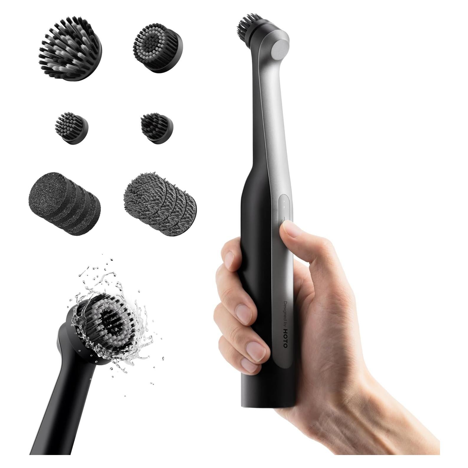 HOTO Cepillo Eléctrico de Limpieza IPX7 con 12 Cabezas