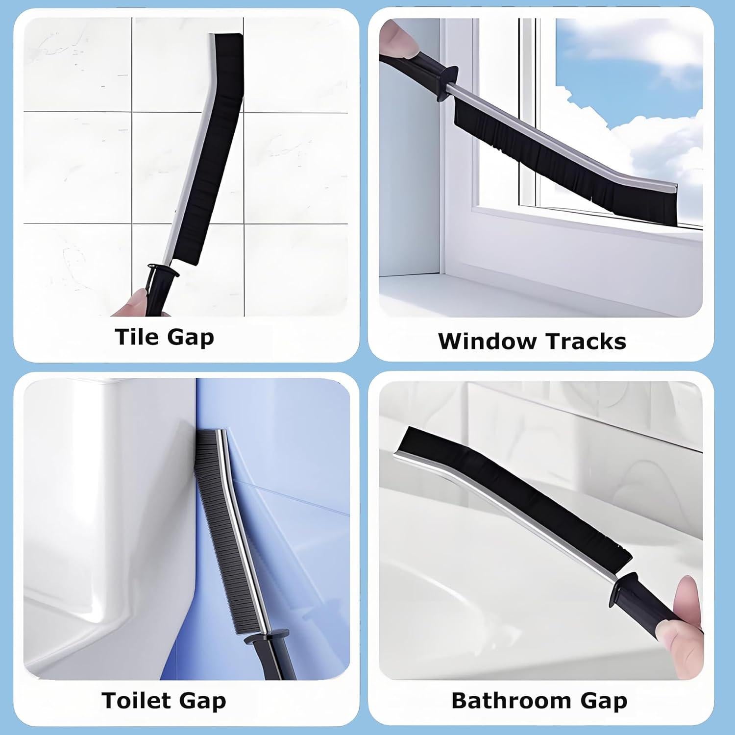 Set de 12 Cepillos de Limpieza Lazzineer para Esquinas y Ranuras