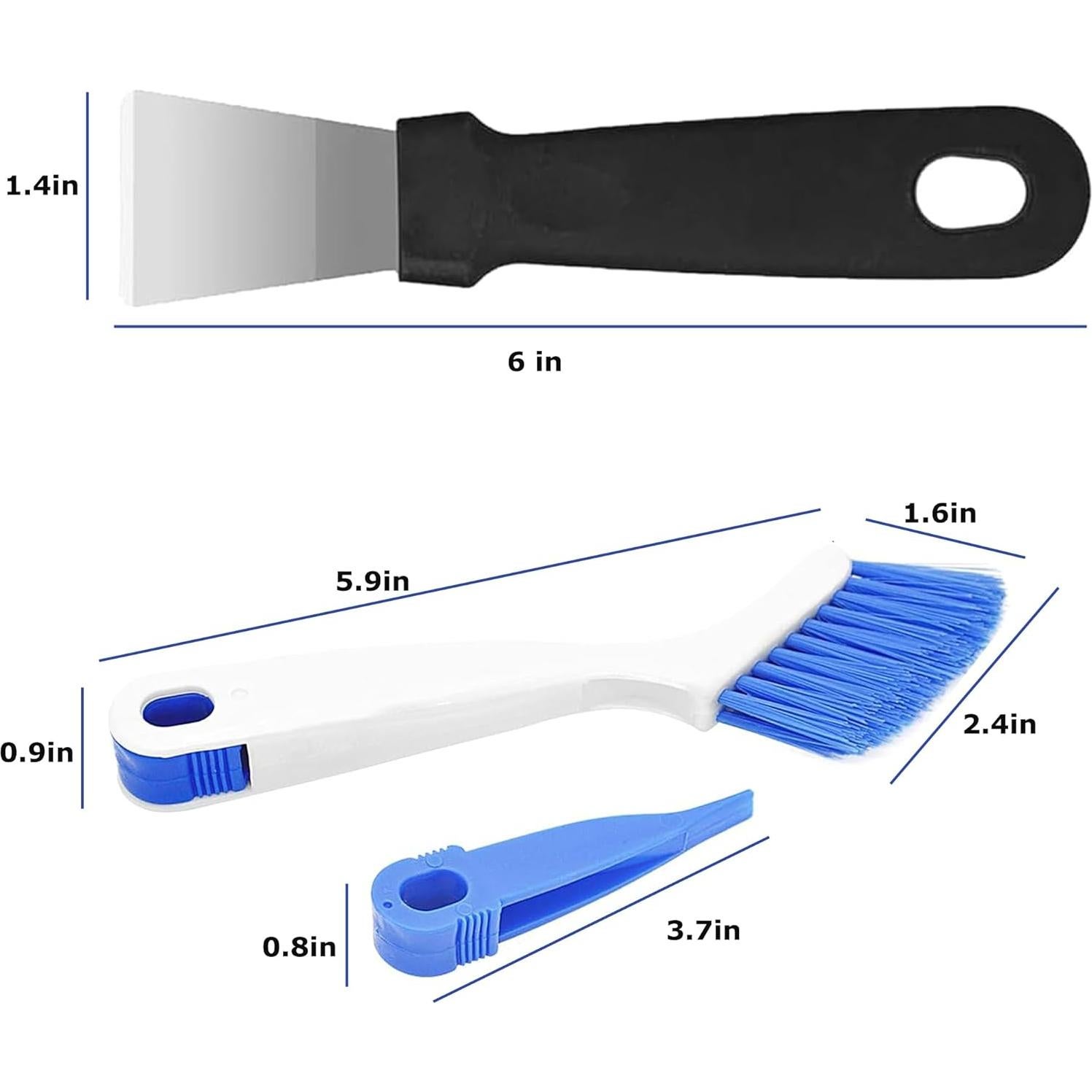 Set de 12 Cepillos de Limpieza Lazzineer para Esquinas y Ranuras