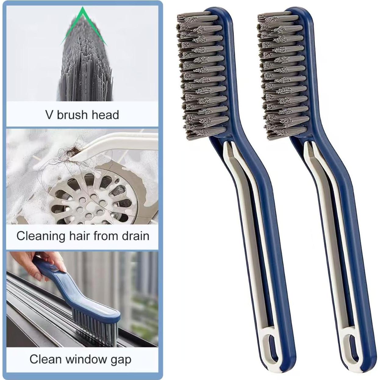 5 Cepillos de Limpieza de Ranuras YOWJOG - Cerdas Duras