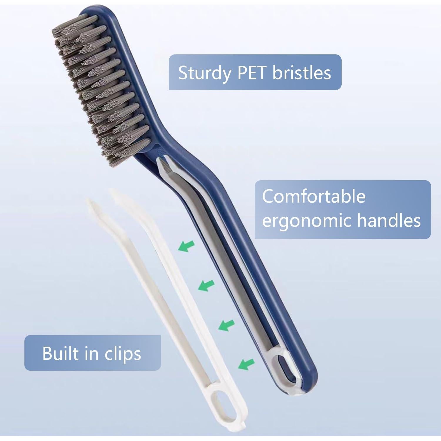 5 Cepillos de Limpieza de Ranuras YOWJOG - Cerdas Duras