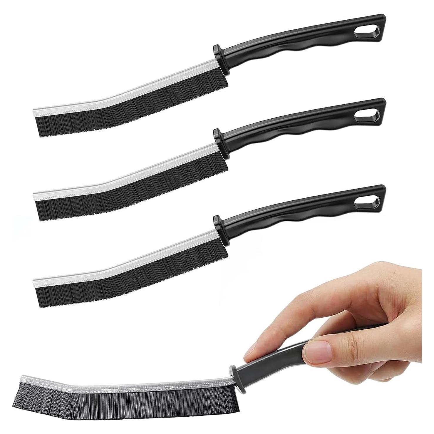 Cepillo de Limpieza de Grietas Jedrey - 3 Piezas, Cerdas Duras