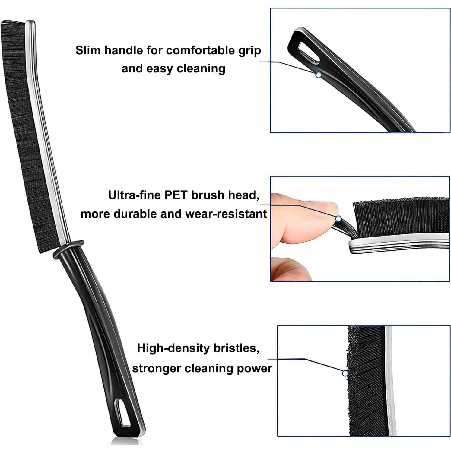 Cepillo de Limpieza de Grietas Jedrey - 3 Piezas, Cerdas Duras