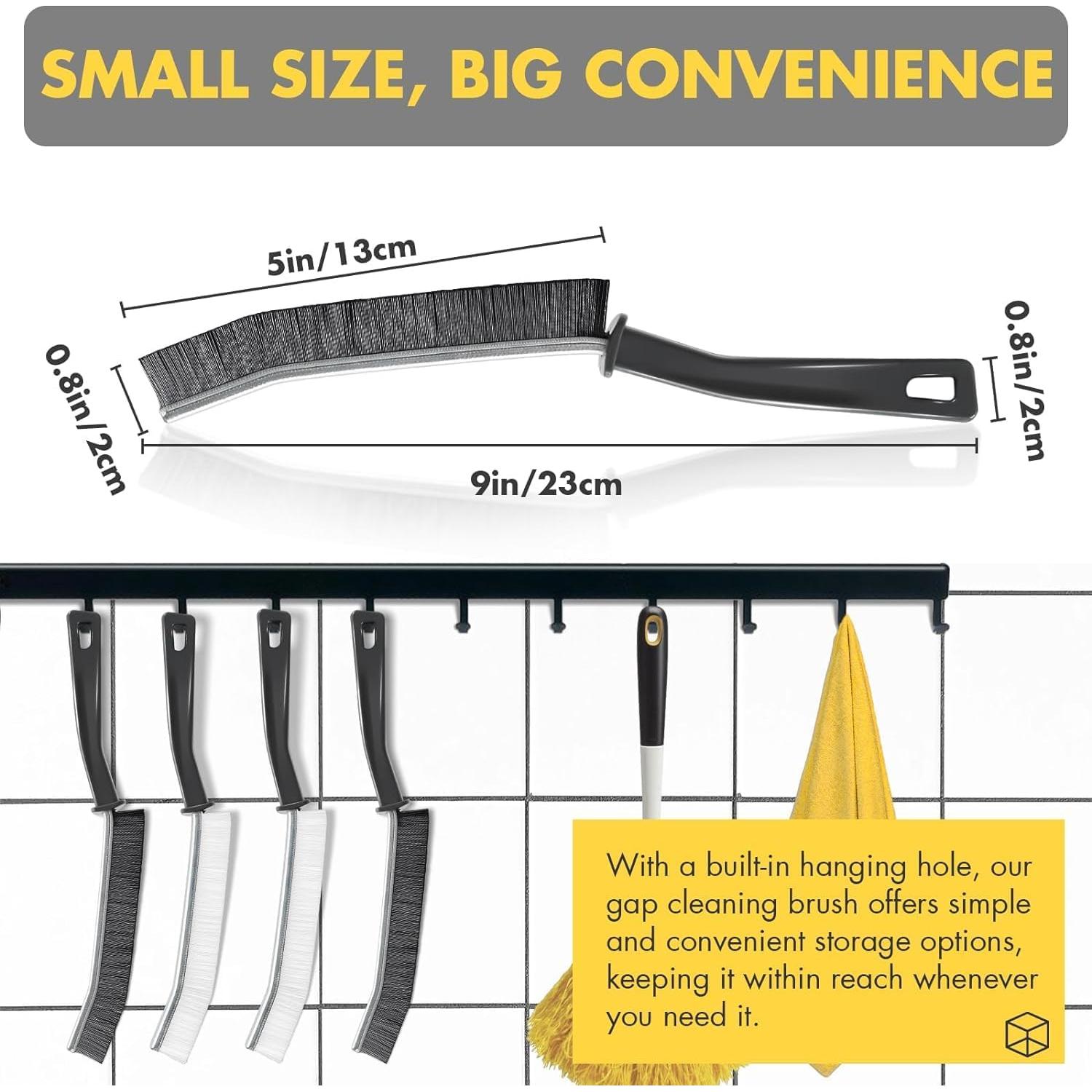 Cepillo de Limpieza de Grietas Jedrey - 3 Piezas, Cerdas Duras