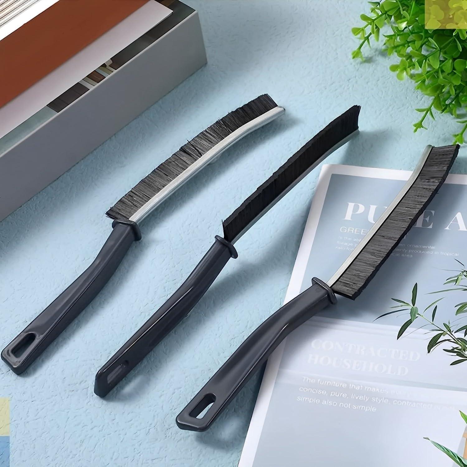 Cepillo de Limpieza de Grietas Jedrey - 3 Piezas, Cerdas Duras