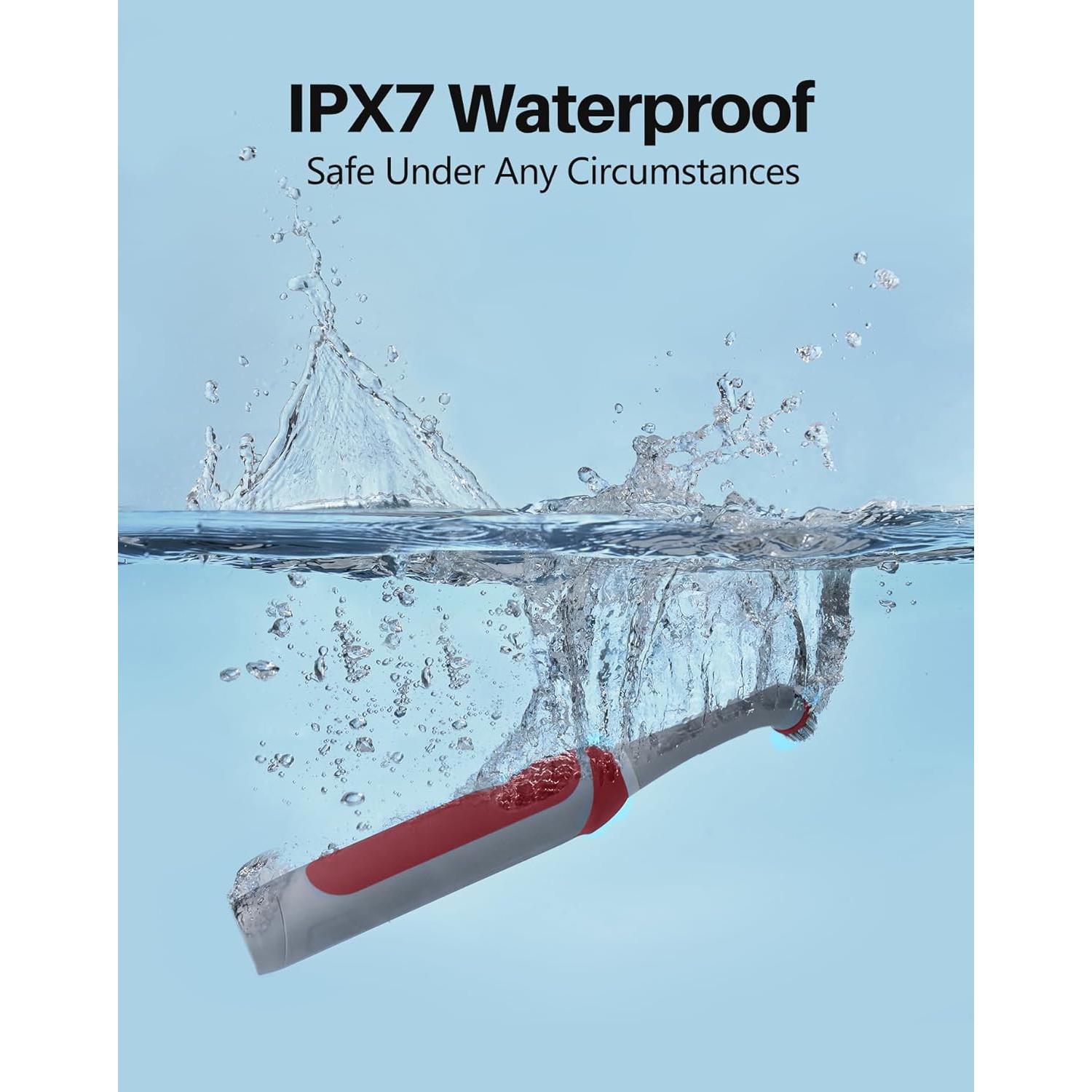Cepillo de Lechada Eléctrico kHelfer Recargable con 5 Cabezas