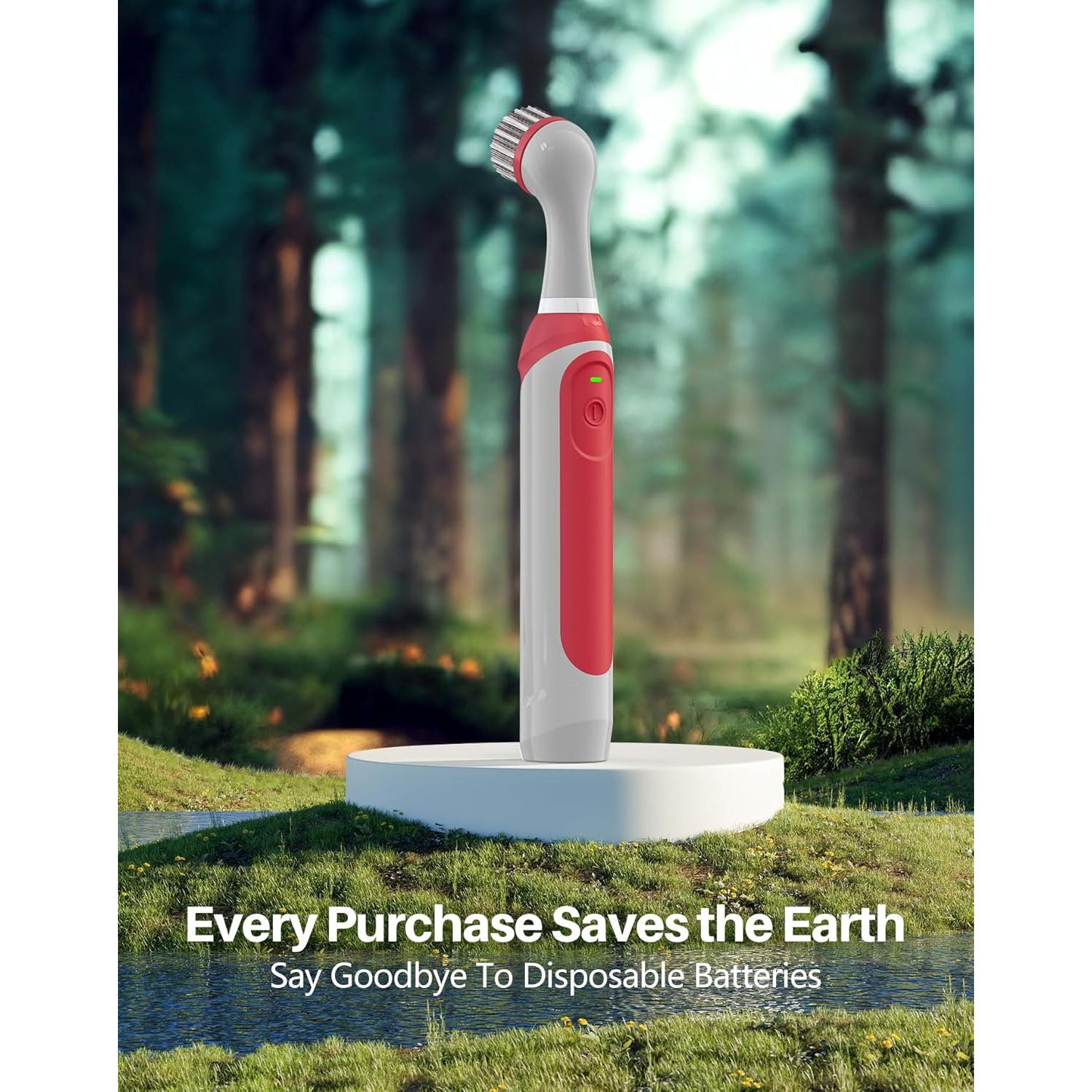 Cepillo de Lechada Eléctrico kHelfer Recargable con 5 Cabezas