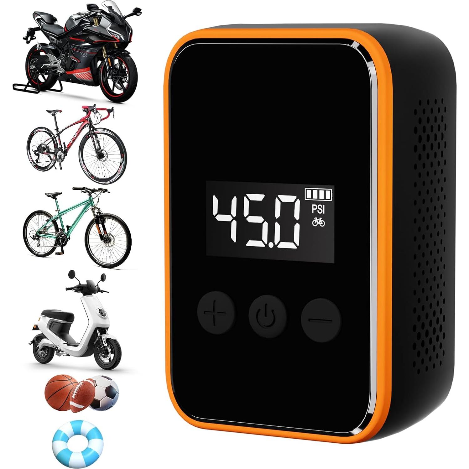 Bomba eléctrica para neumáticos WINWEND FG09 150 PSI portátil