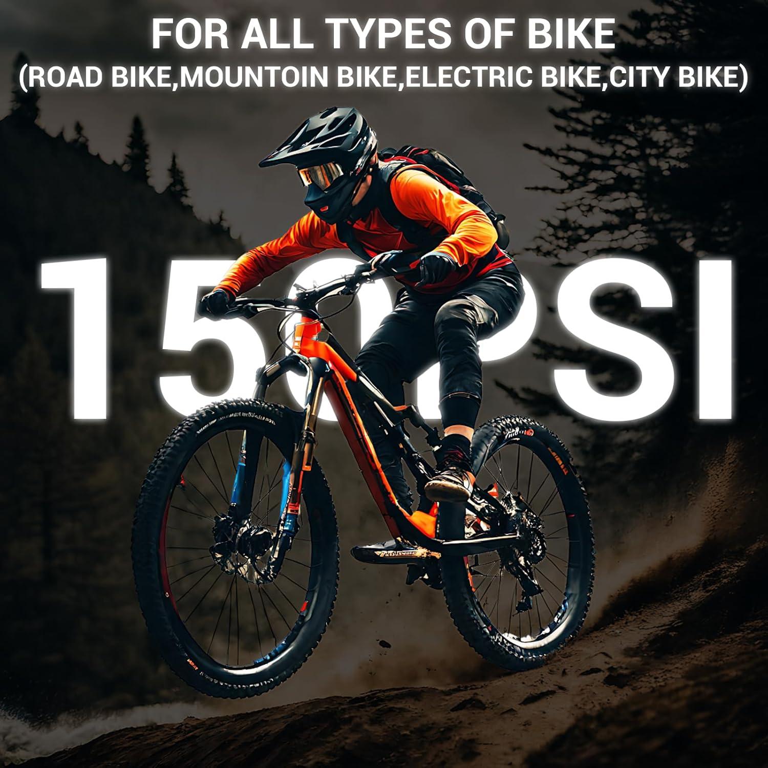 Bomba eléctrica para neumáticos WINWEND FG09 150 PSI portátil