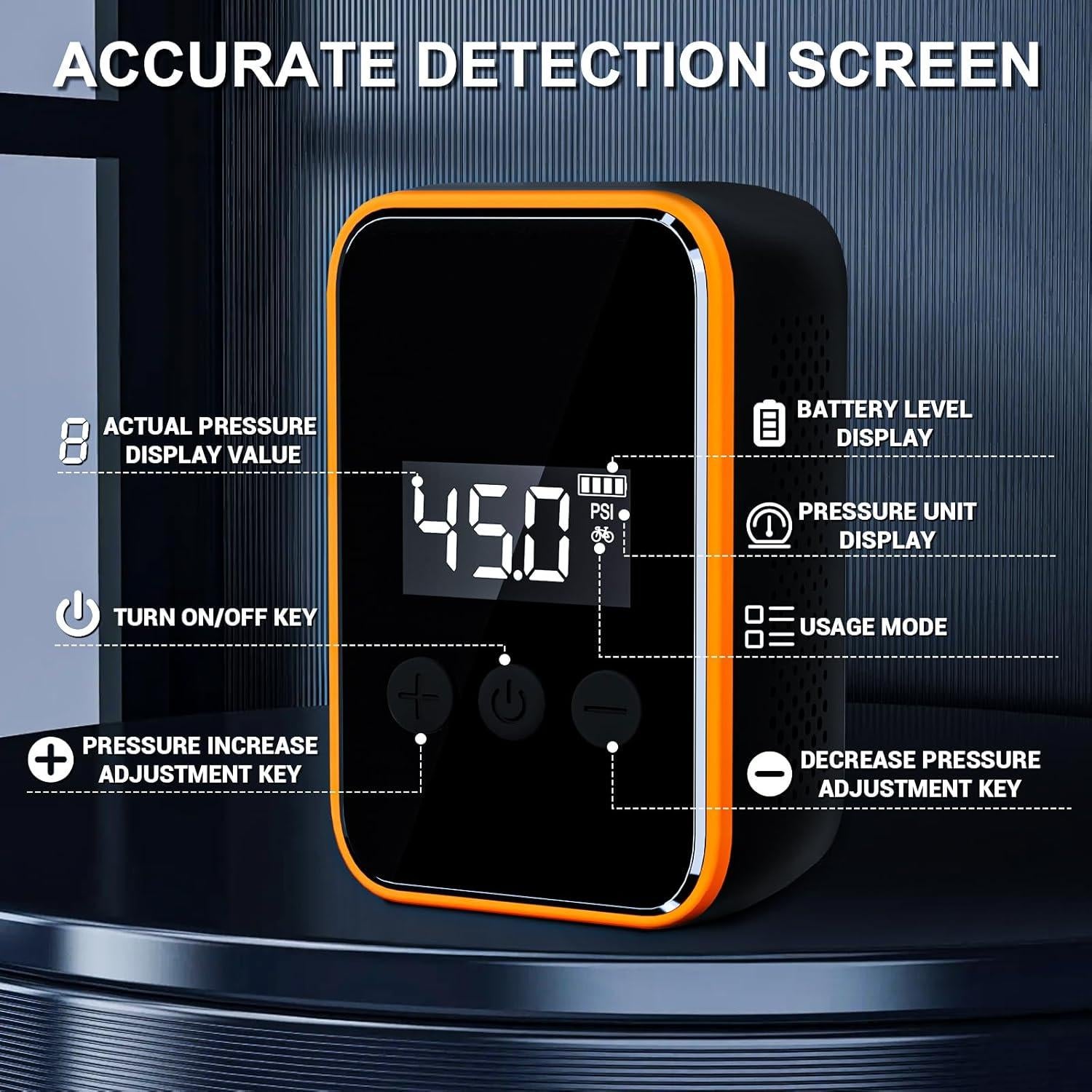 Bomba eléctrica para neumáticos WINWEND FG09 150 PSI portátil