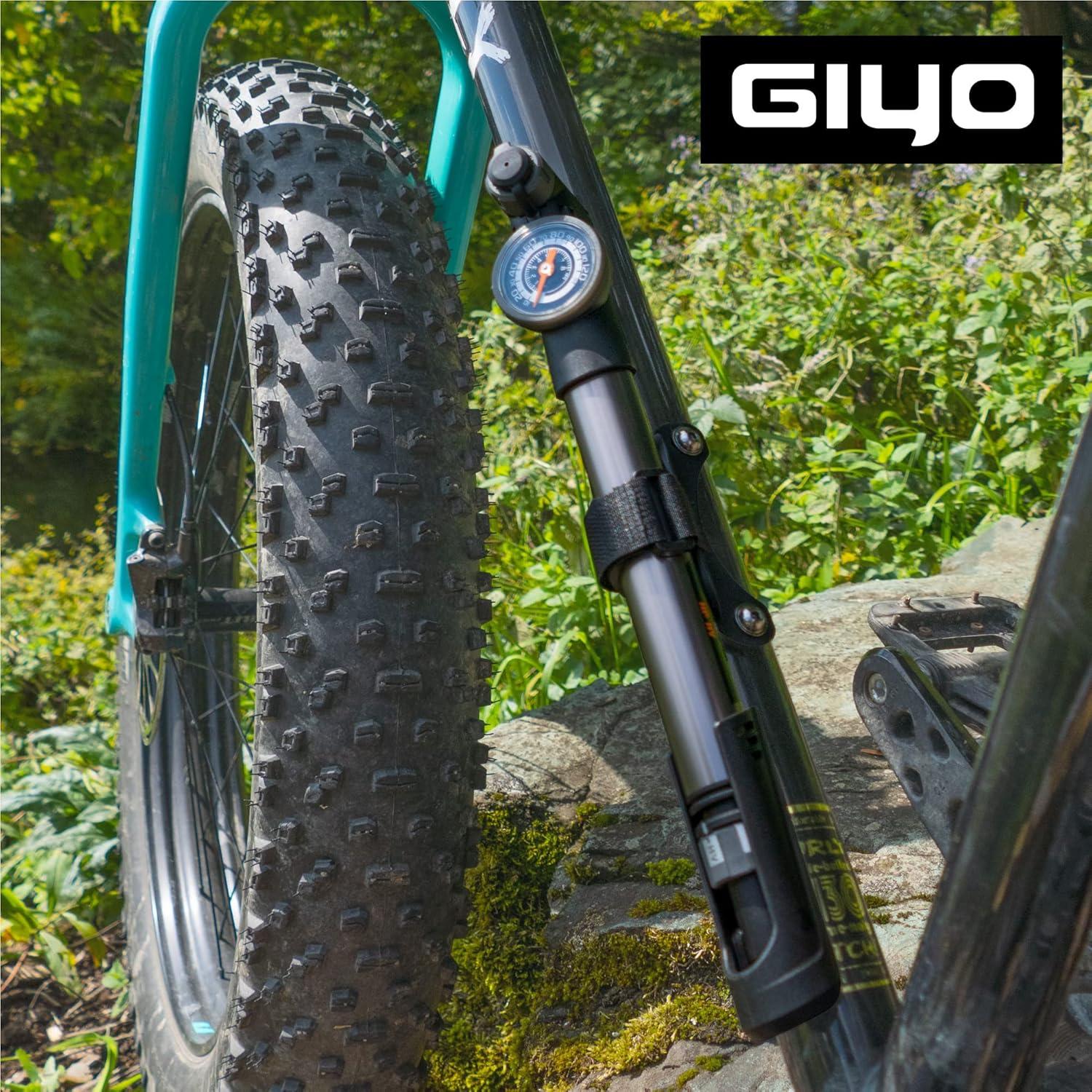 Bomba de Bicicleta GIYO GP-993 2 Etapas HP HV 120 PSI