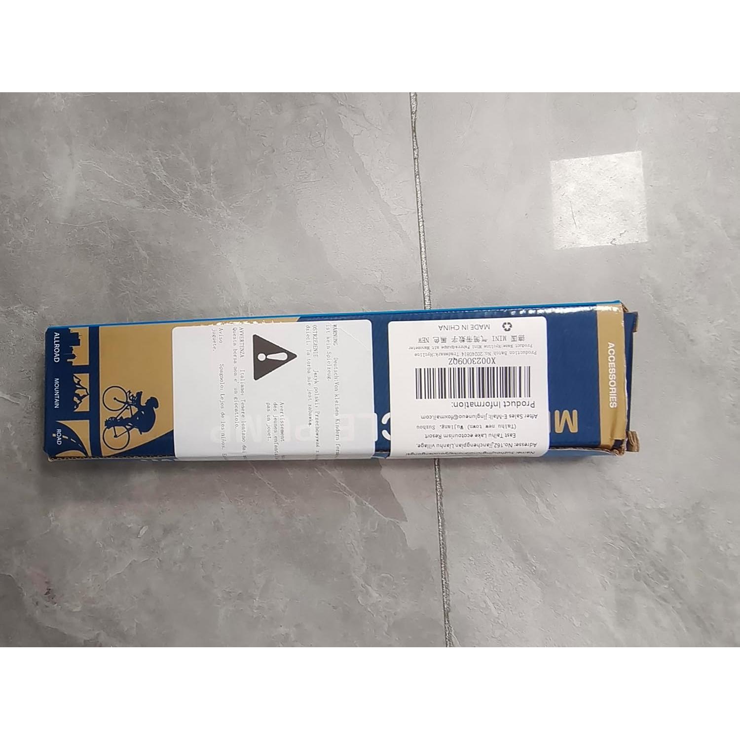 Bomba de Bicicleta Mini Hycline con Manómetro 140 PSI - Negra