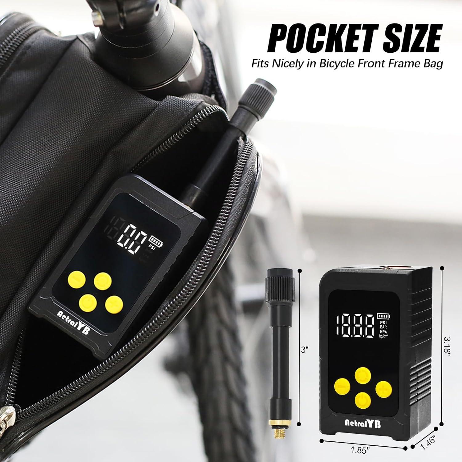 Mini Bomba de Aire AetralYB 150PSI para Bicicletas y Más