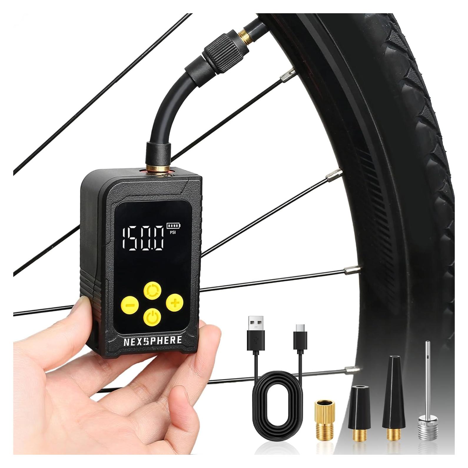 Mini Bomba de Neumáticos NexSphere 150 PSI Portátil