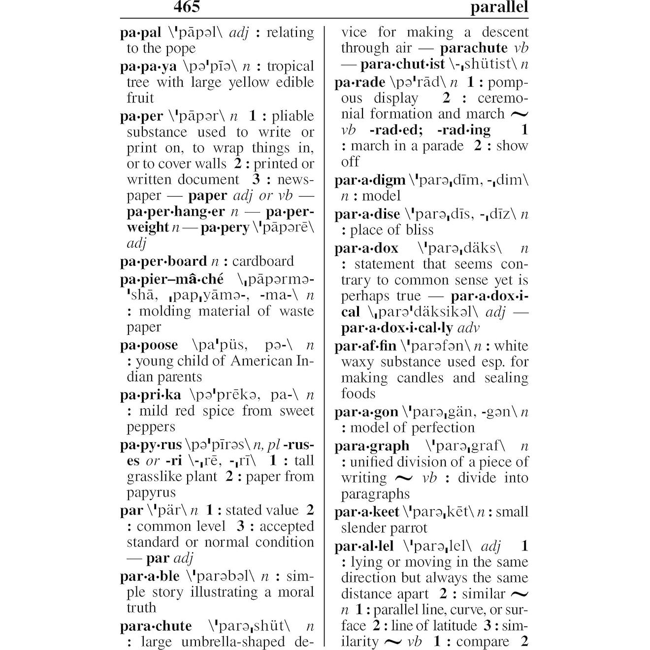 Merriam-Webster’s Concise Dictionary: Large Print Edition