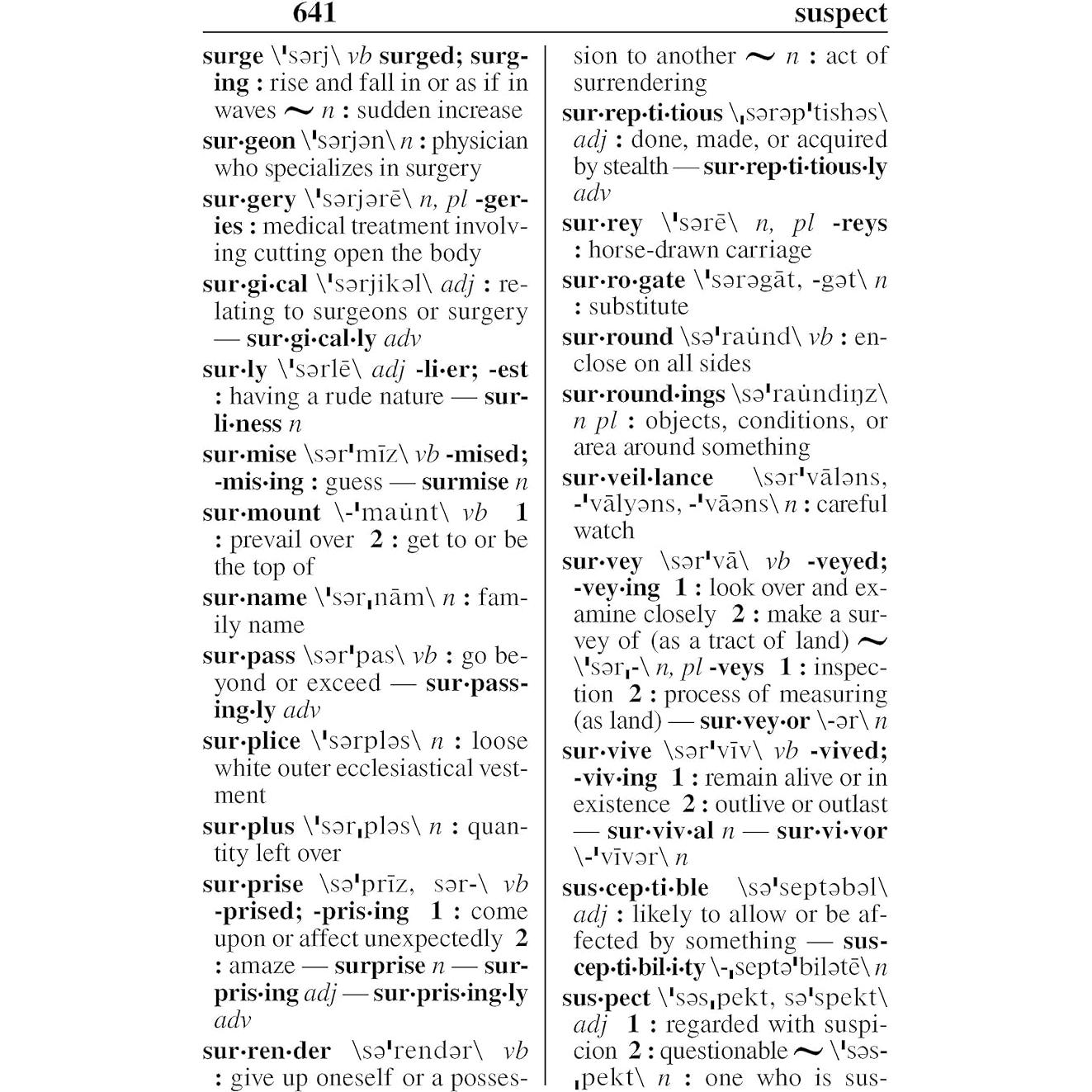 Merriam-Webster’s Concise Dictionary: Large Print Edition