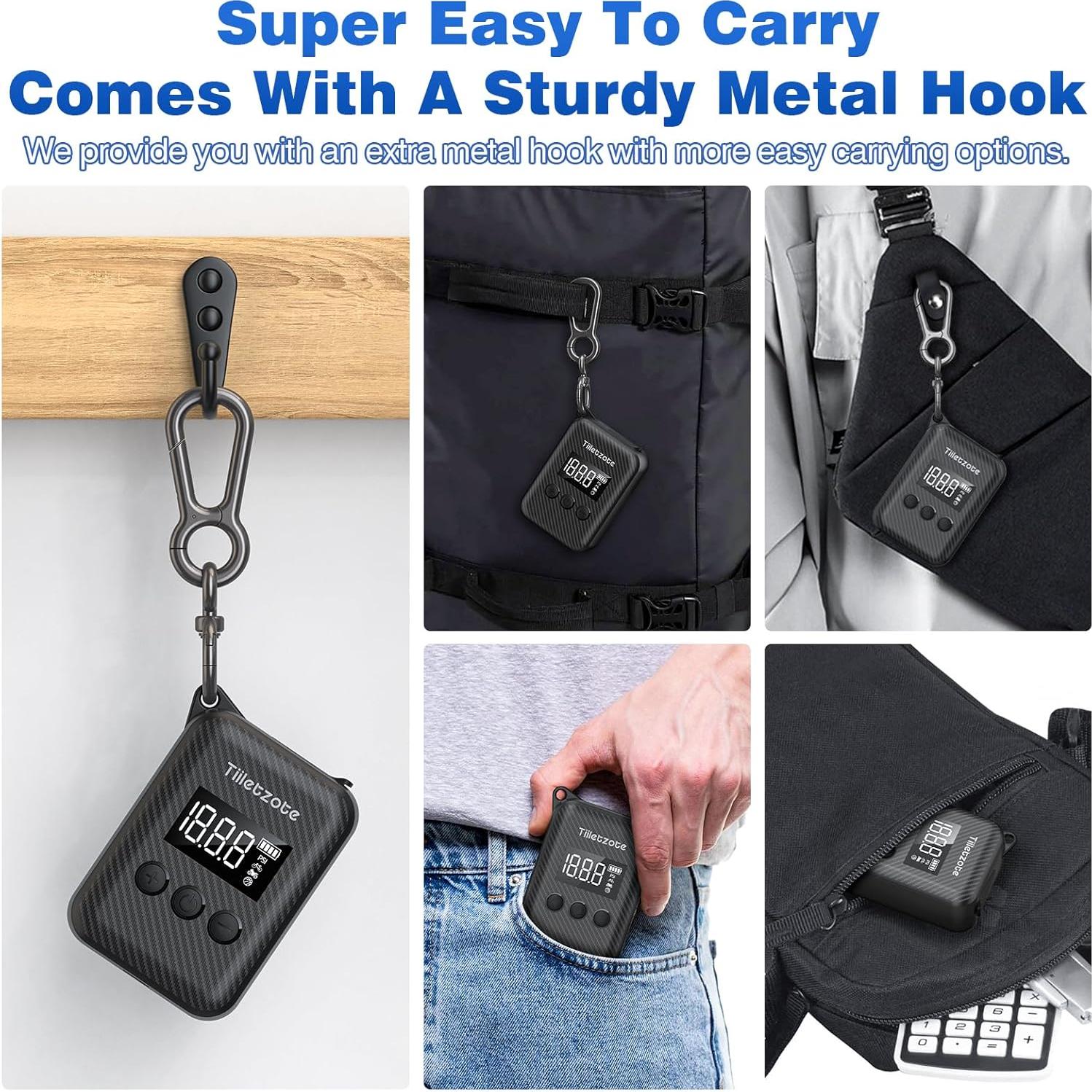 Bomba de Bicicleta Eléctrica Tiiletzote Mini 130 PSI Portátil