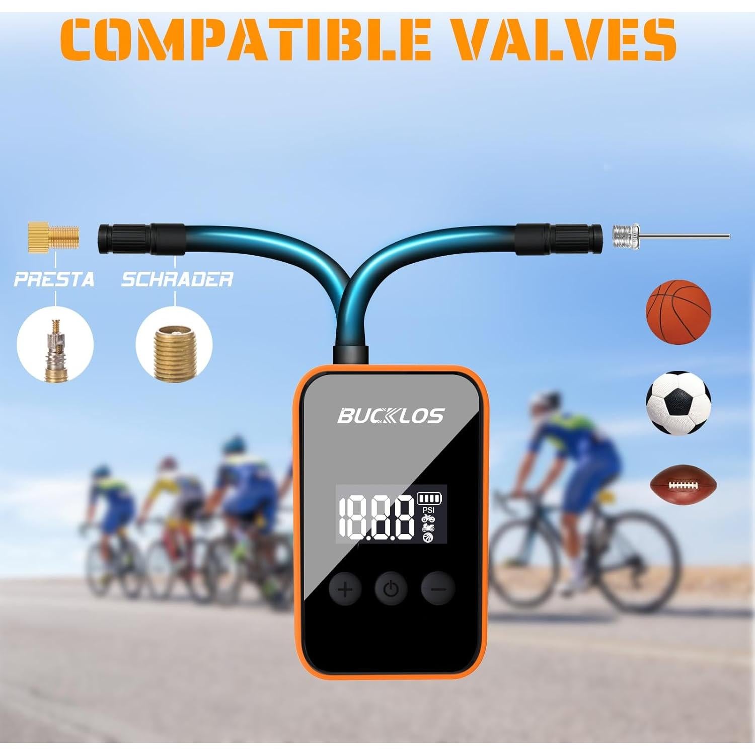 Bomba Eléctrica Portátil BUCKLOS ME-BP-600 150 PSI