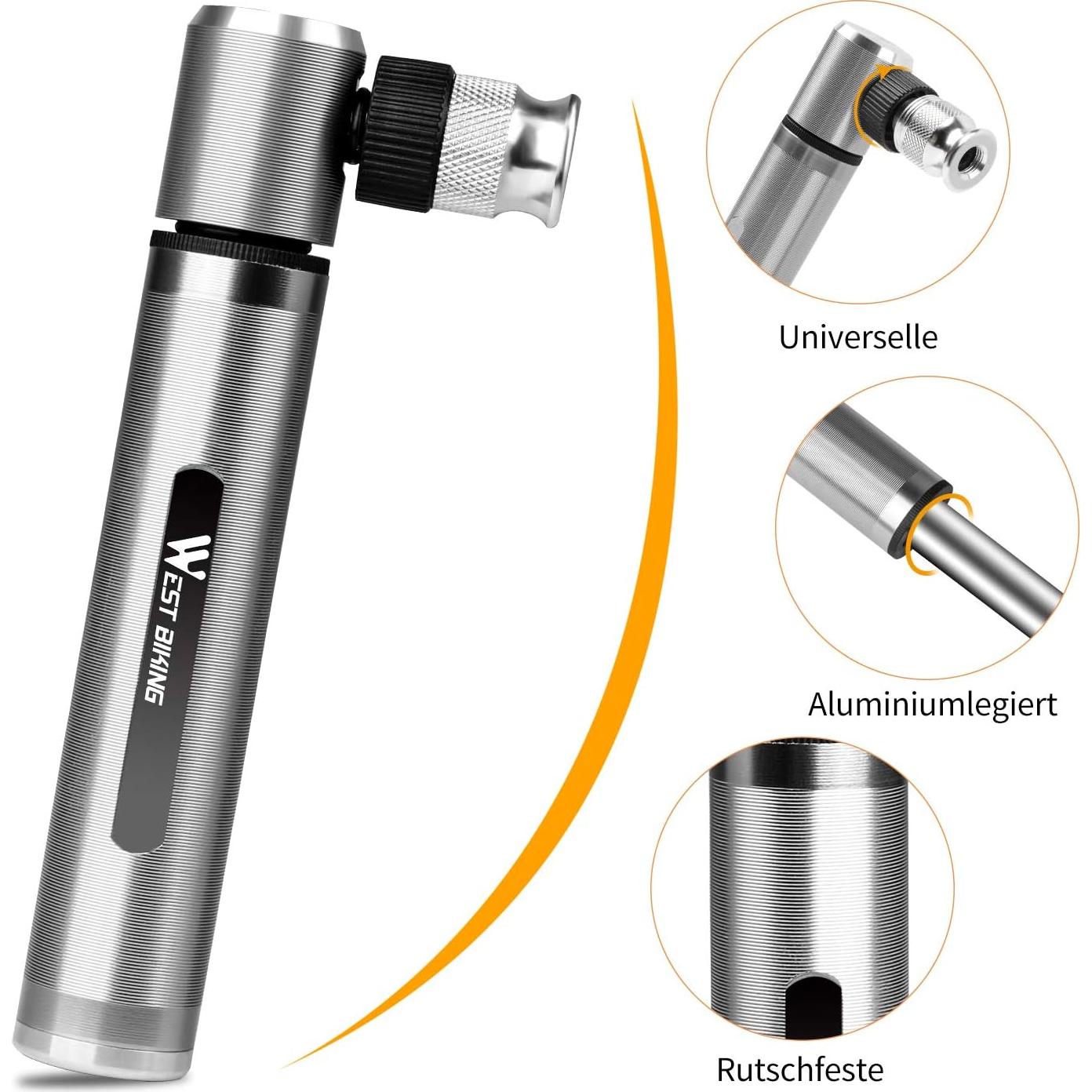 Mini Bomba de Bicicleta ICOCOPRO - 160 PSI - Ligera 82 g