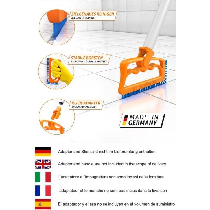 Cepillo de Juntas Fugenial Triangular de Nylon - Limpieza Baño y Cocina