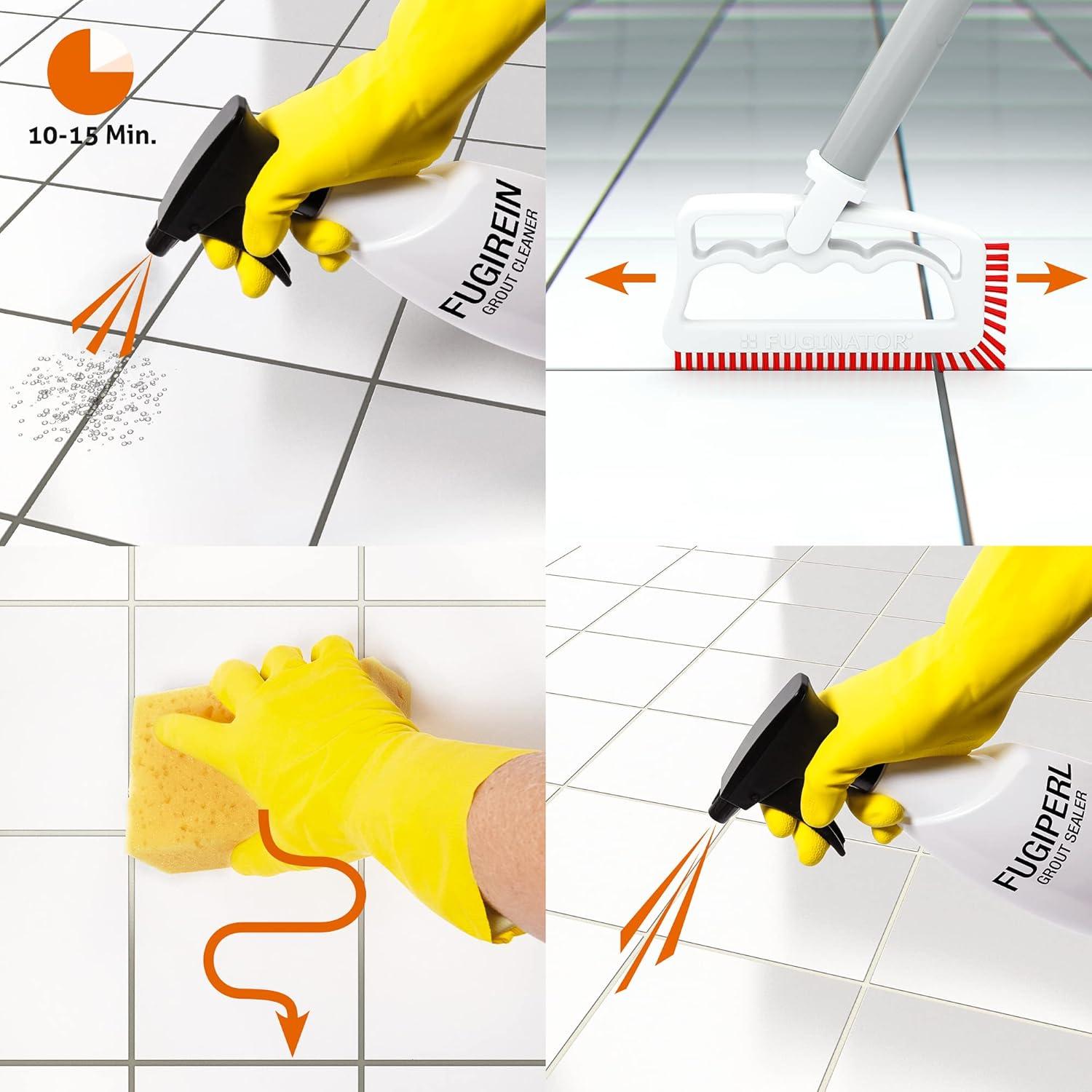 Cepillo de Juntas Fugenial Triangular de Nylon - Limpieza Baño y Cocina