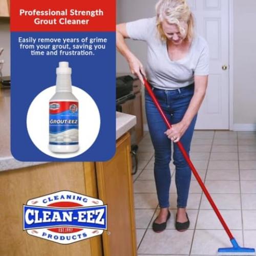 Limpiador de Lechada Clean-eez 32 oz + Cepillo de Piso