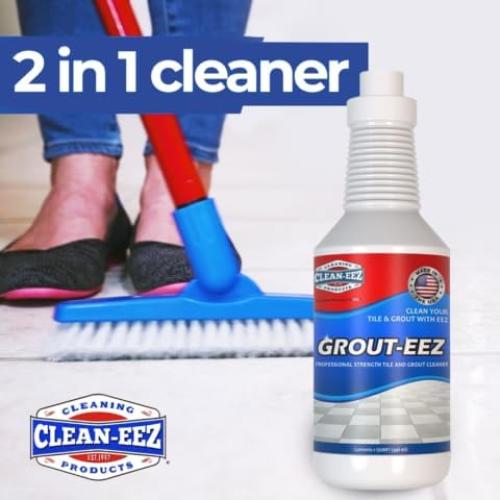 Limpiador de Lechada Clean-eez 32 oz + Cepillo de Piso