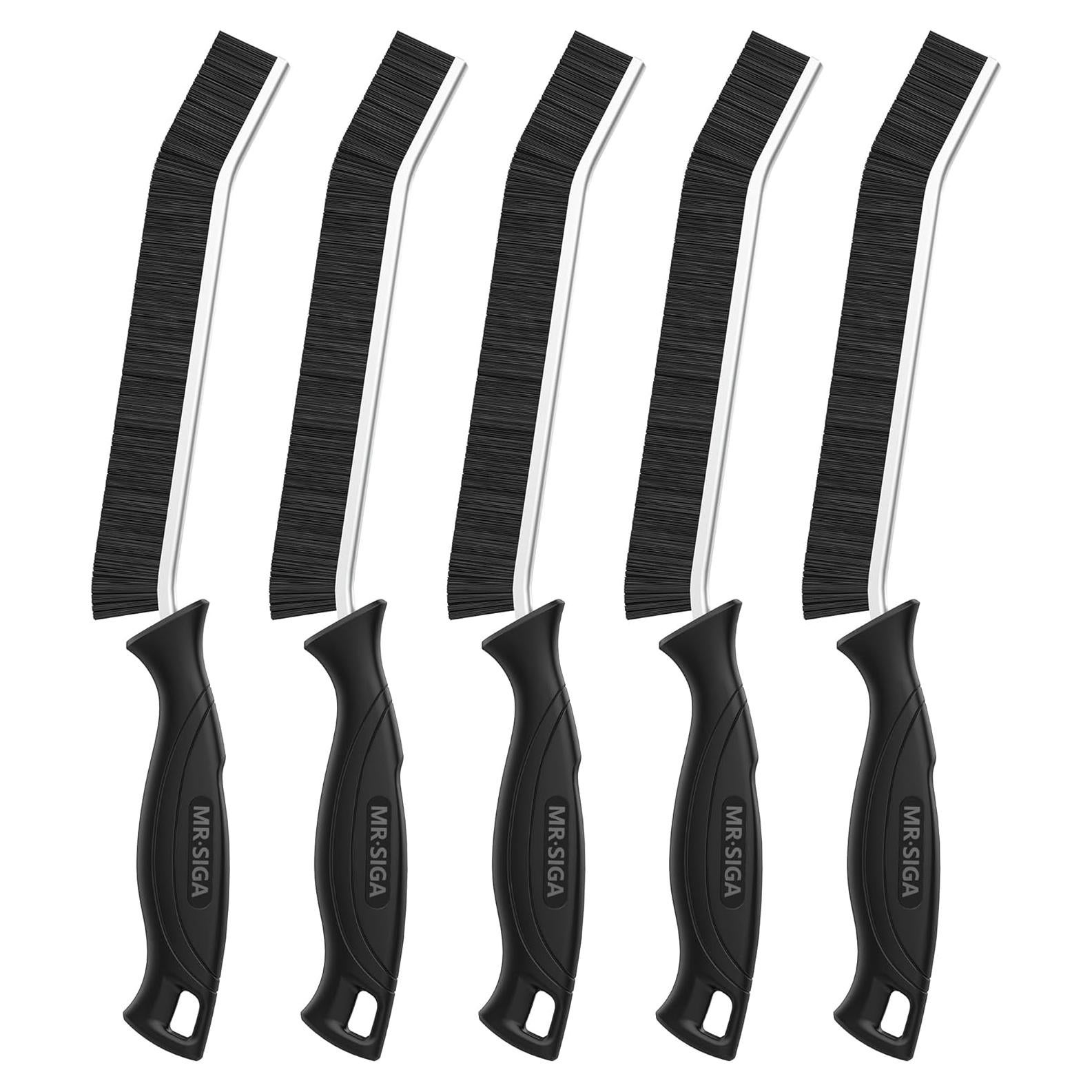 Cepillo de Limpieza de Grietas MR.SIGA, Juego de 5, Negro