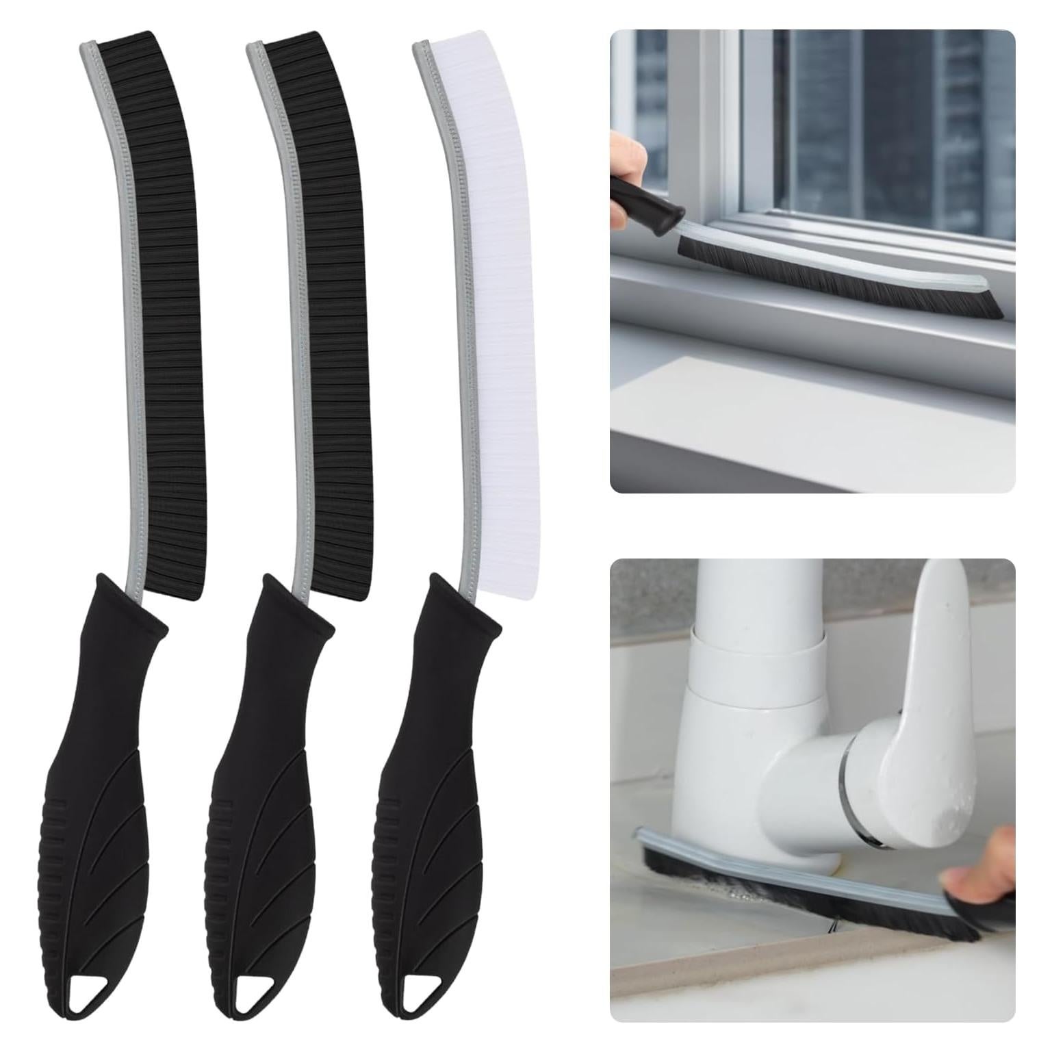 Cepillo de limpieza delgado KMOSENIA 3 unidades cerdas duras