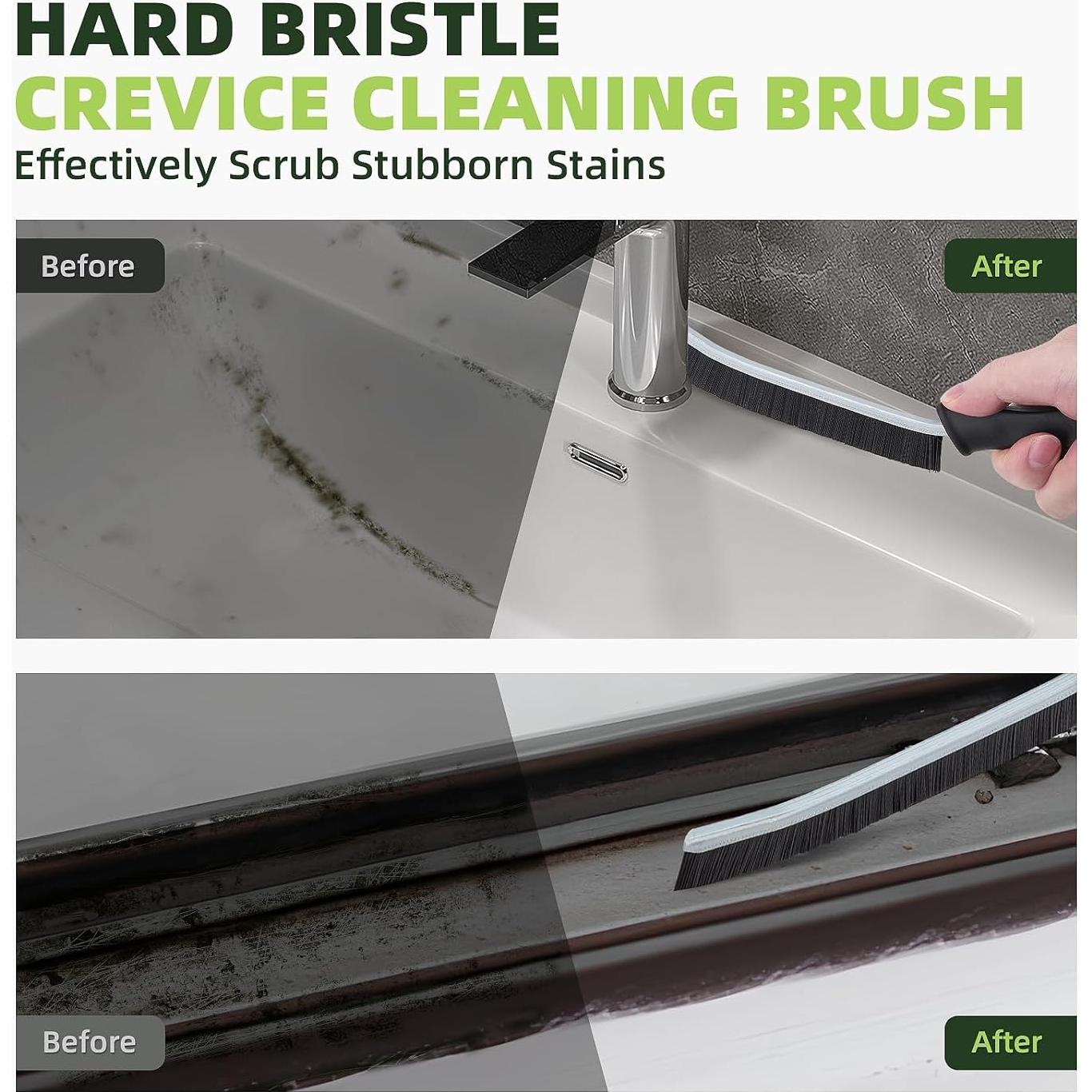 Cepillo de limpieza delgado KMOSENIA 3 unidades cerdas duras