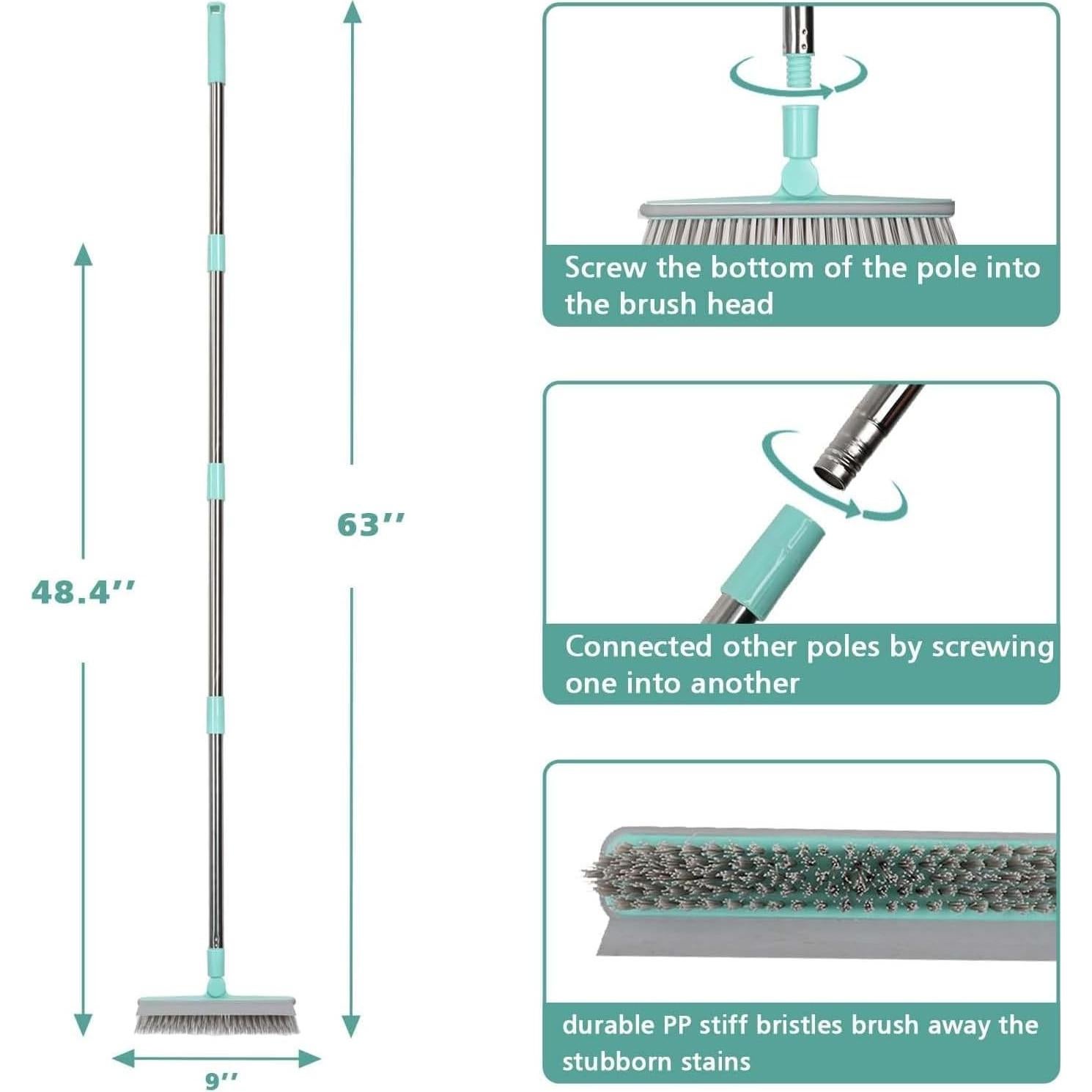 Cepillo de limpieza de lechada Bryquelin 63" ajustable
