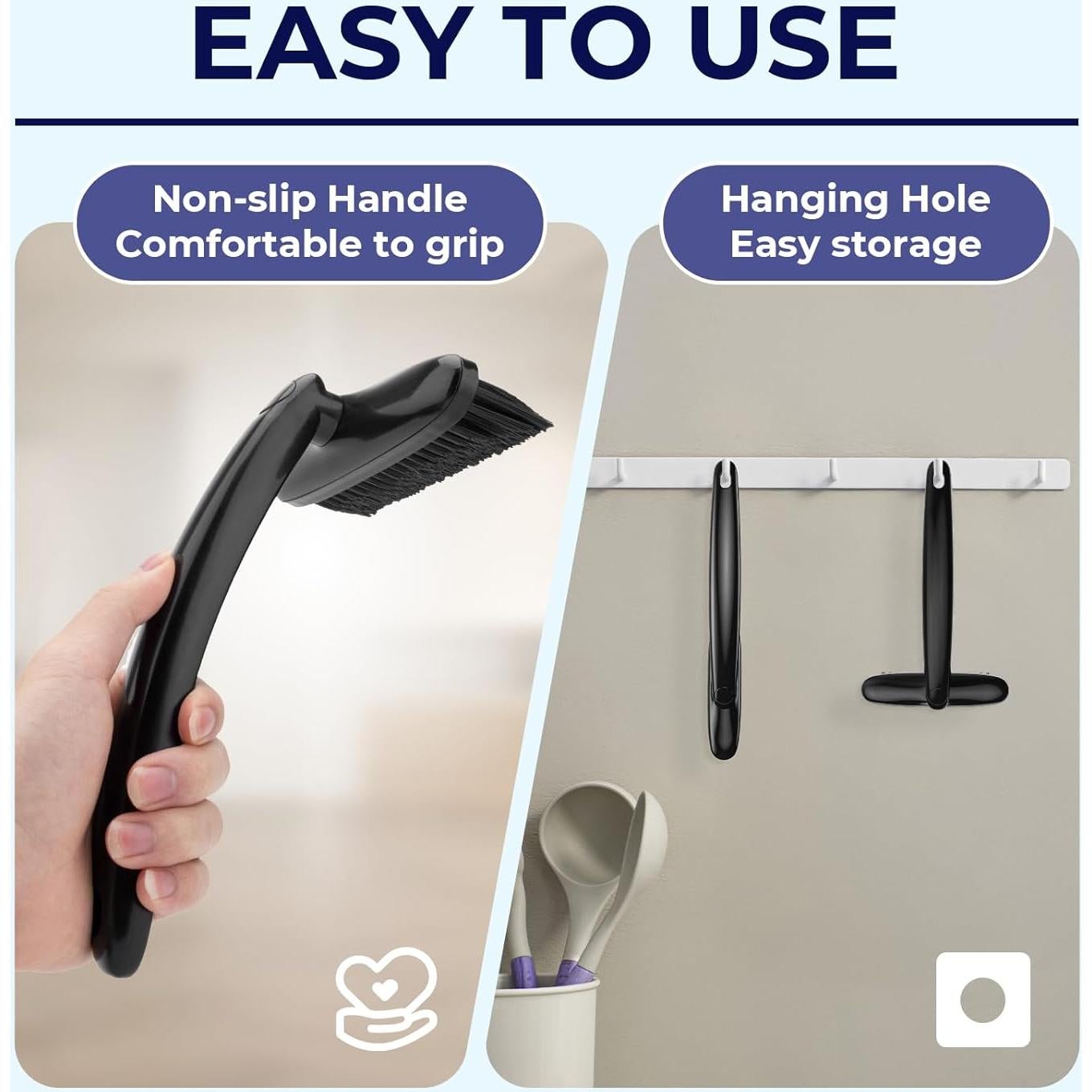 Set de Cepillos de Limpieza KMOSENIA 2PCS - Ranuras y Esquinas