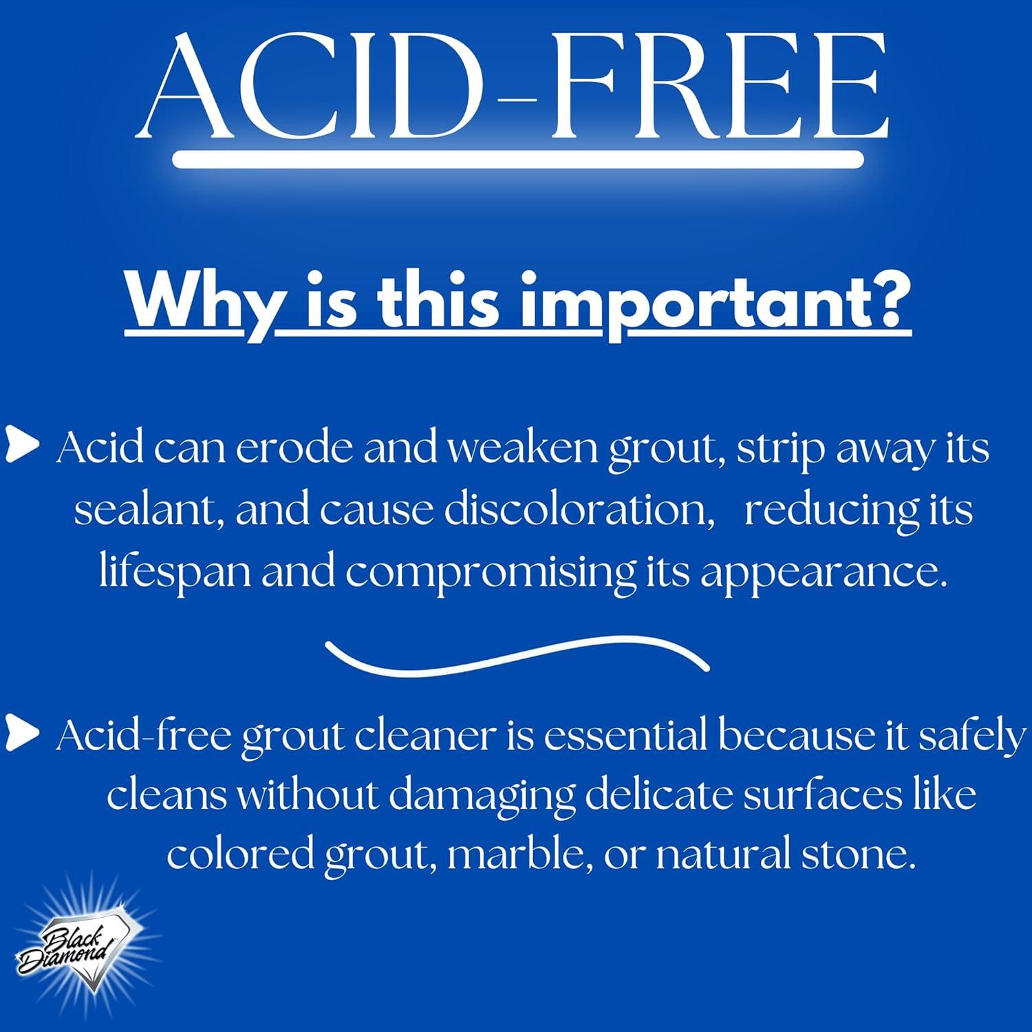 Limpiador de Lechada Black Diamond 946 ml + Cepillo - Sin Ácido