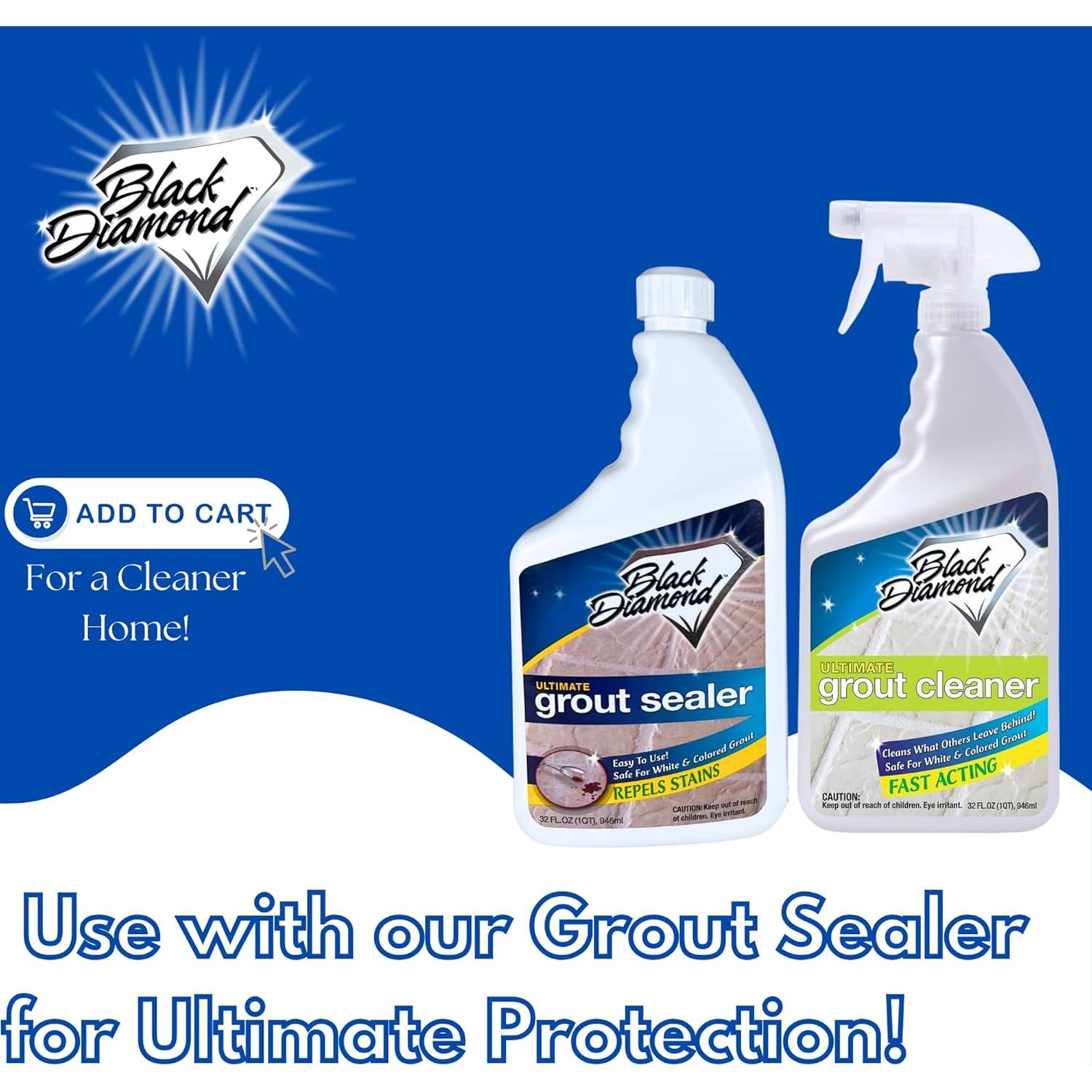 Limpiador de Lechada Black Diamond 946 ml + Cepillo - Sin Ácido