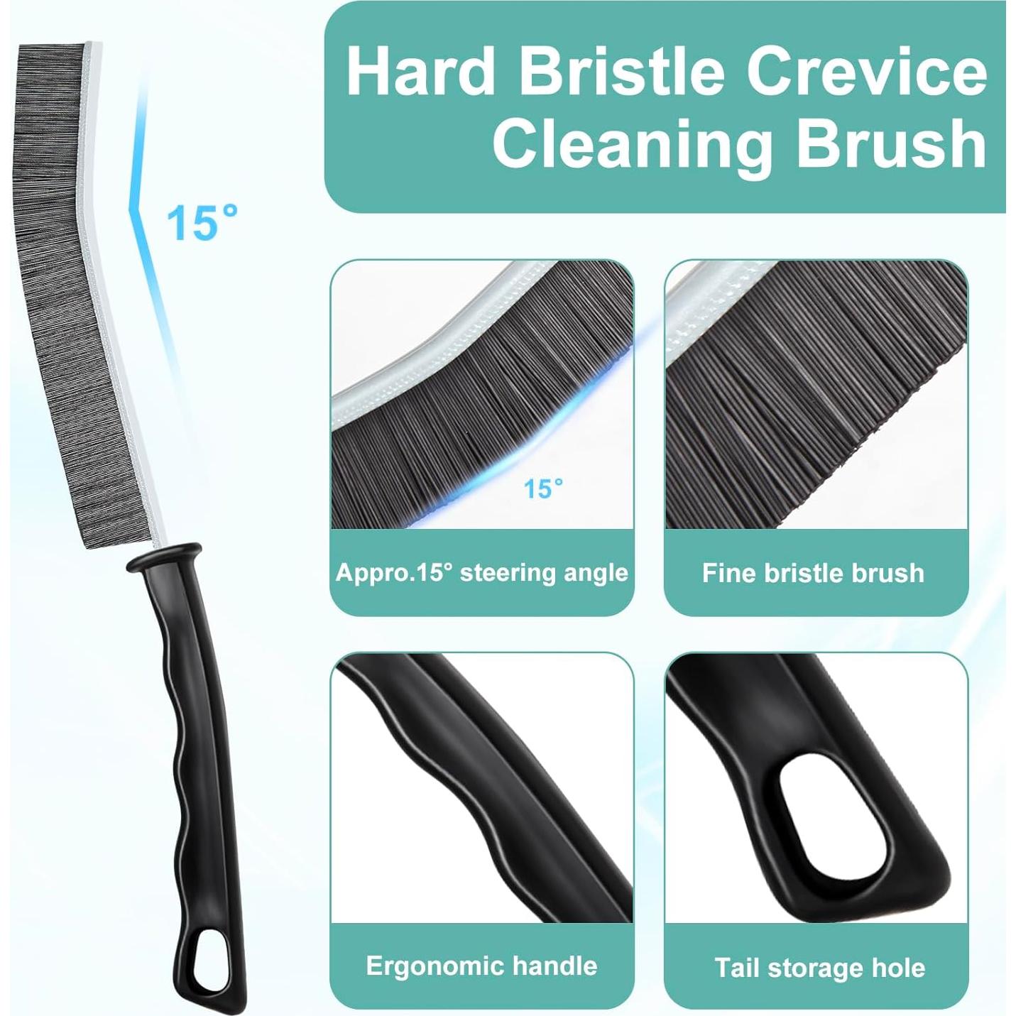 Cepillo de Limpieza de Ranuras GZJ - 5 Piezas, Cerdas Duras