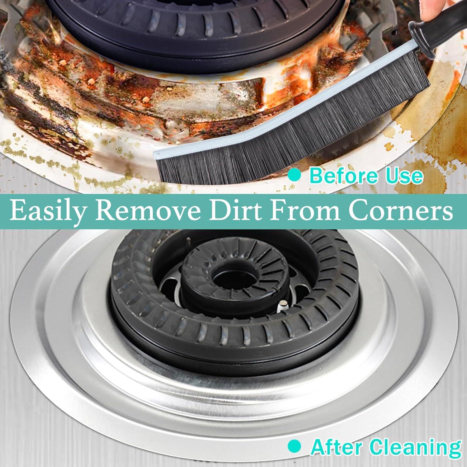 Cepillo de Limpieza de Ranuras GZJ - 5 Piezas, Cerdas Duras