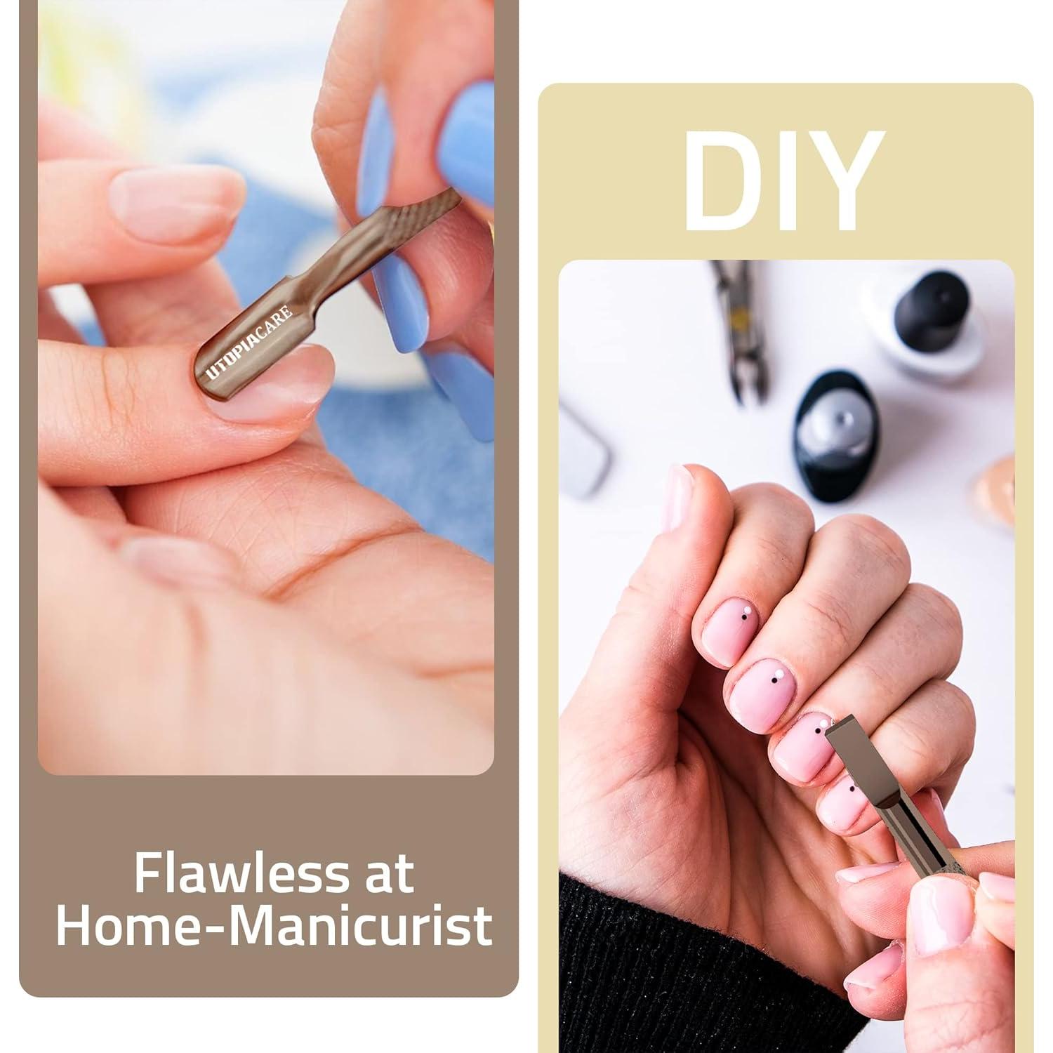 Empujador de Cutículas Utopia Care Acero Inoxidable 14 cm