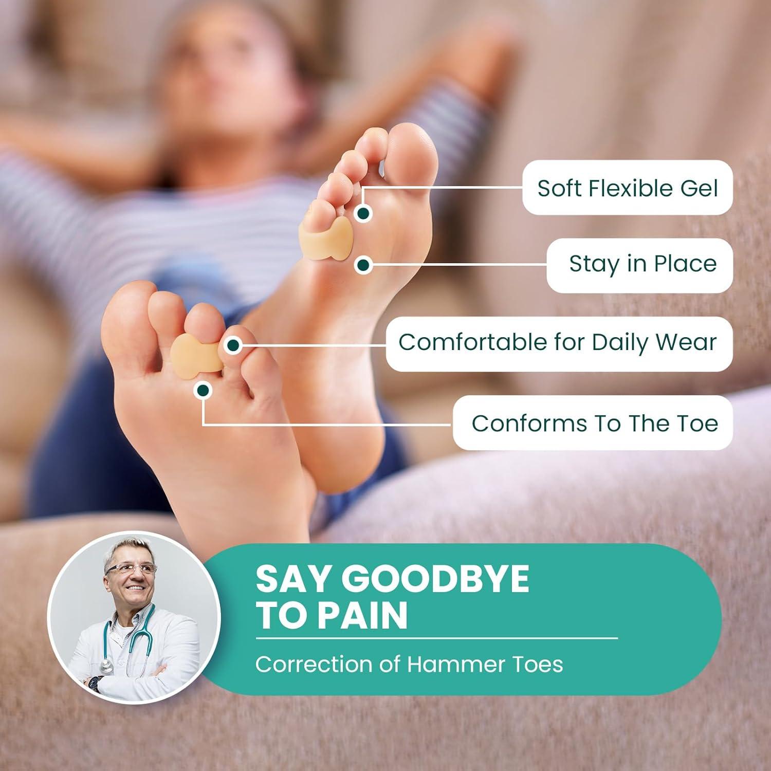 Separador de Dedos Welnove - 8 Cojines para Dedo Meñique Beige