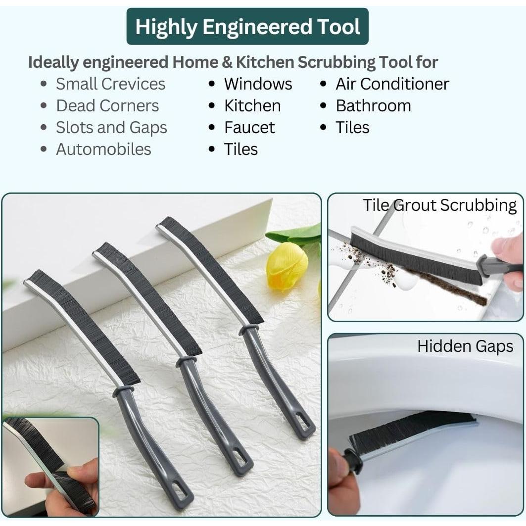 Juego de 3 Cepillos de Cerdas Duras Tekmartin para Limpieza