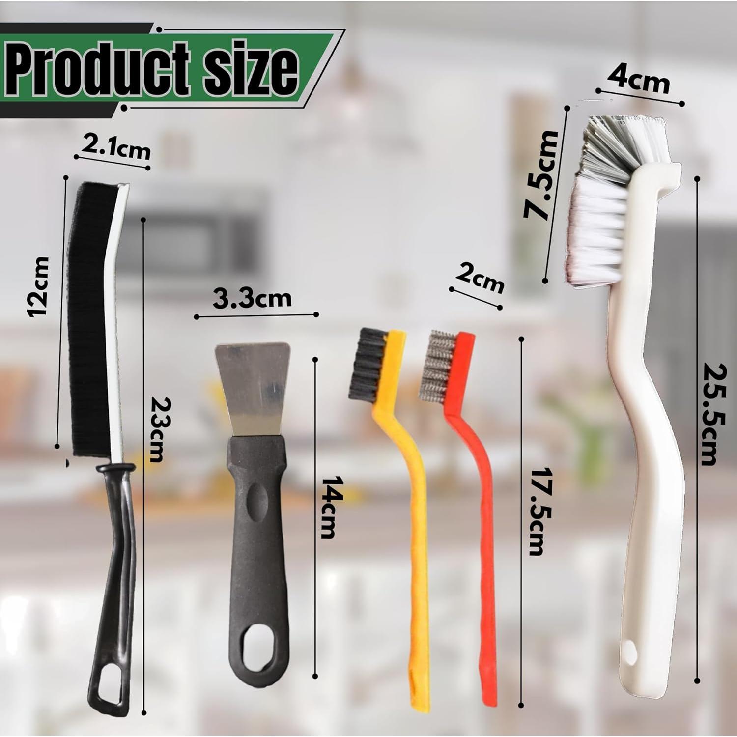 Juego de 13 Cepillos de Limpieza RNZO para Ranuras y Esquinas