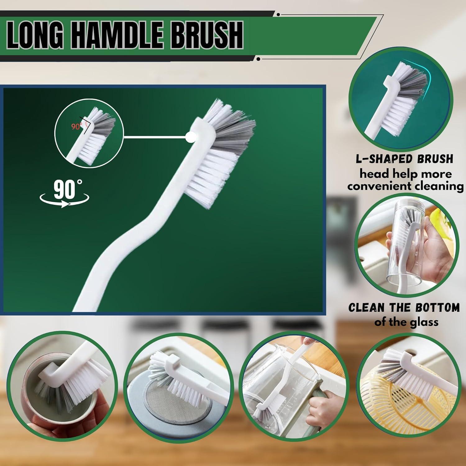 Juego de 13 Cepillos de Limpieza RNZO para Ranuras y Esquinas