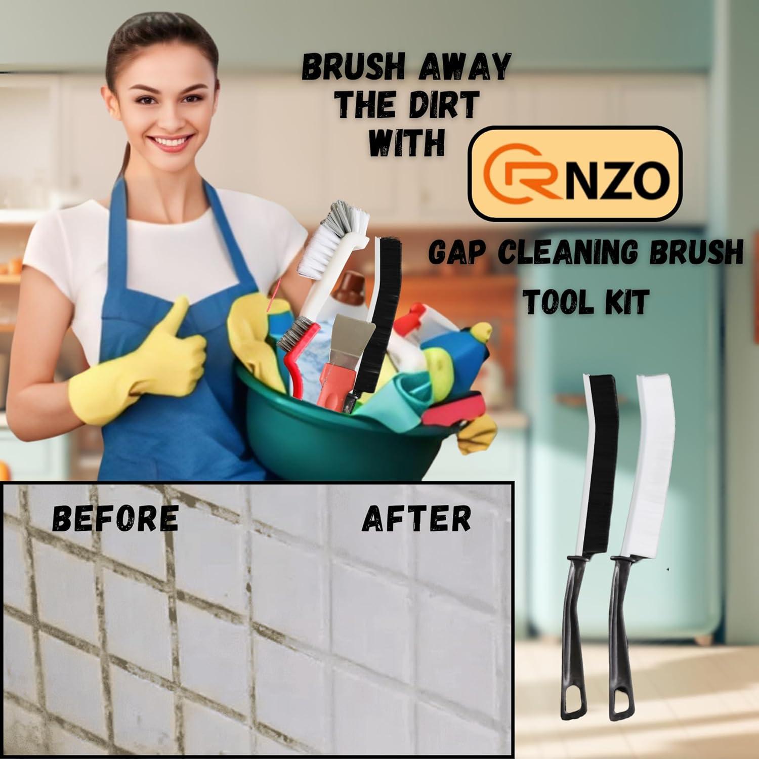 Juego de 13 Cepillos de Limpieza RNZO para Ranuras y Esquinas