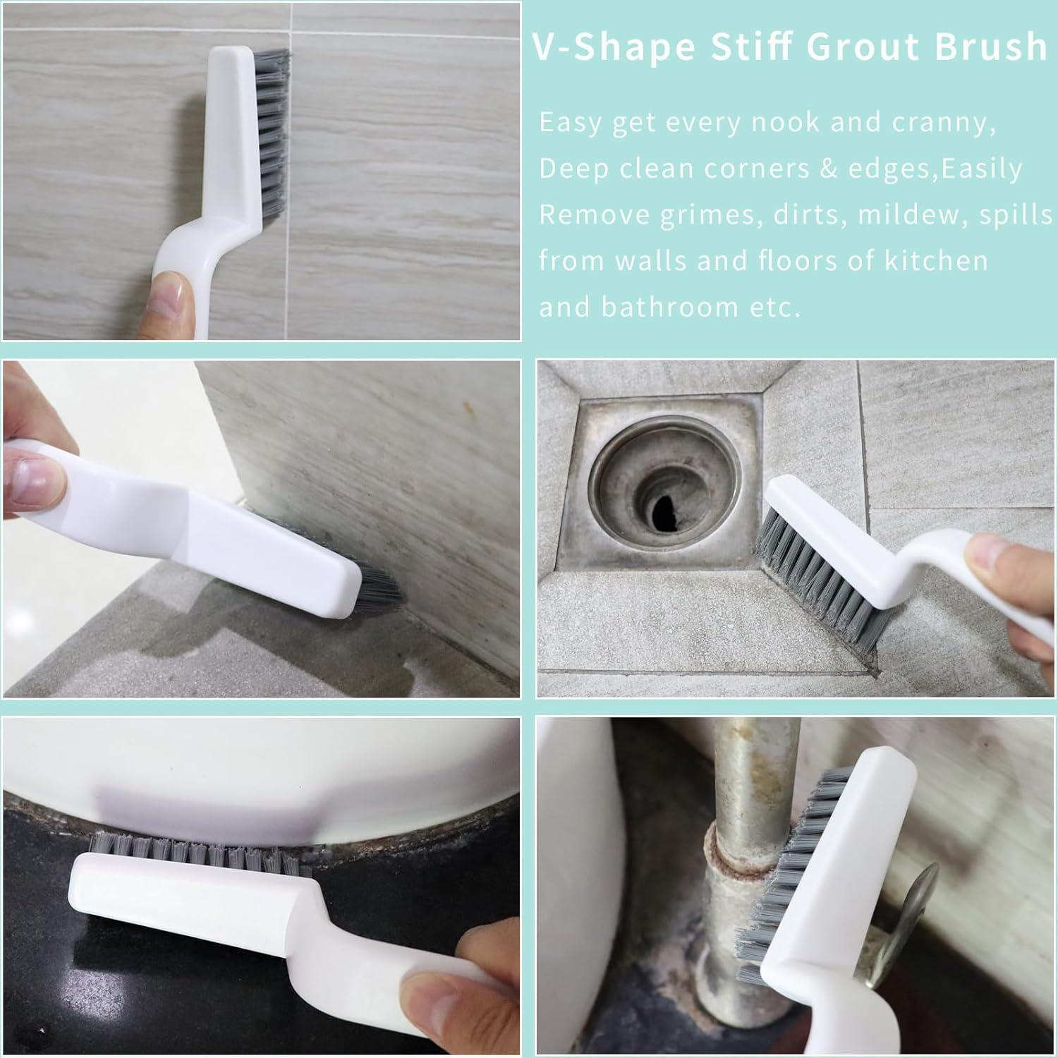 Cepillo Limpiador de Lechada LIEUDAGE en V, Cerda Dura