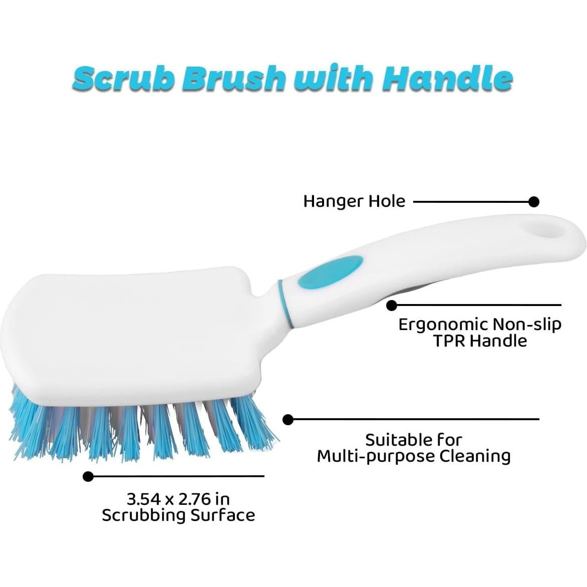 Juego de 3 Cepillos de Fregar FAMILIA DE CEPILLOS - Multiusos