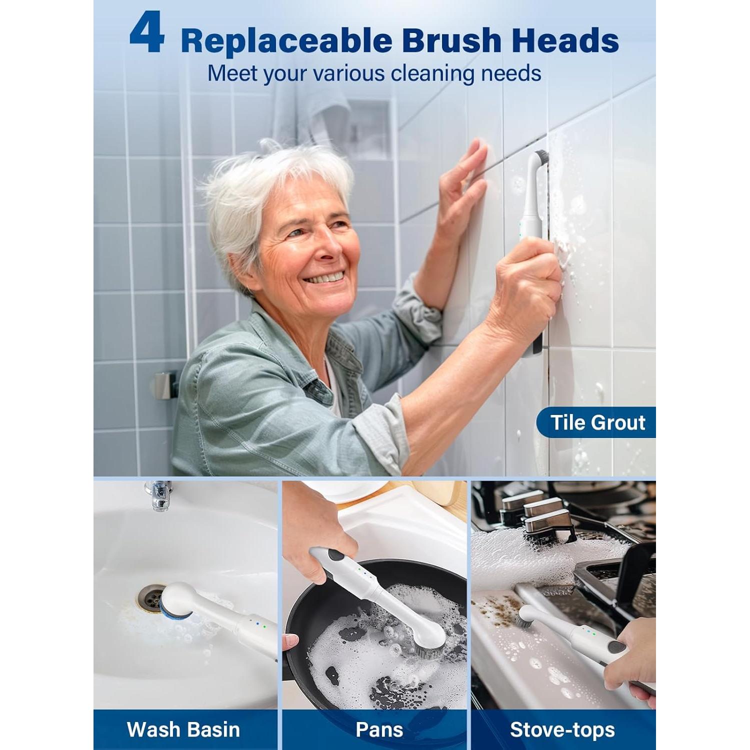 Cepillo Eléctrico de Limpieza CLEAN EXPERT IPX7 4H Batería